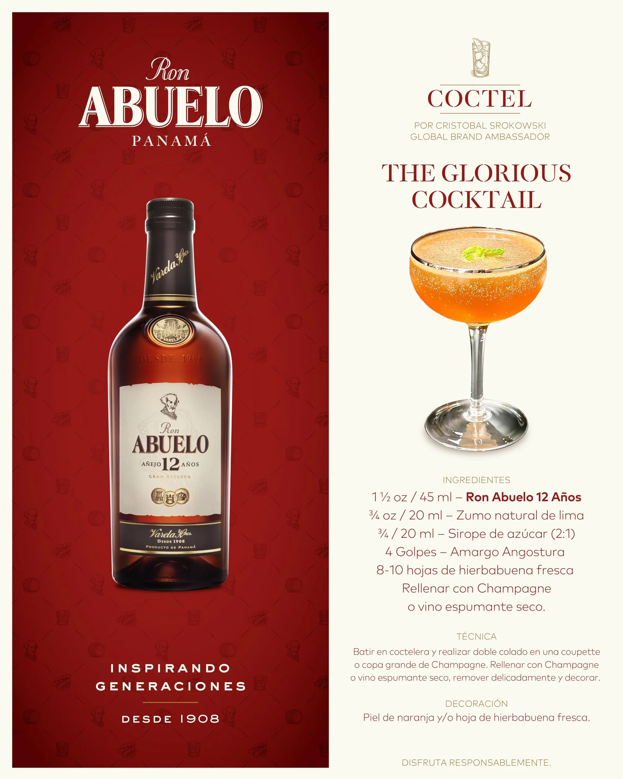 Ron Abuelo Añejo 12 Años Gran Reserva Estuche 700 ml