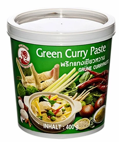 Cock Brand Pasta de Curry Verde, 400 gr