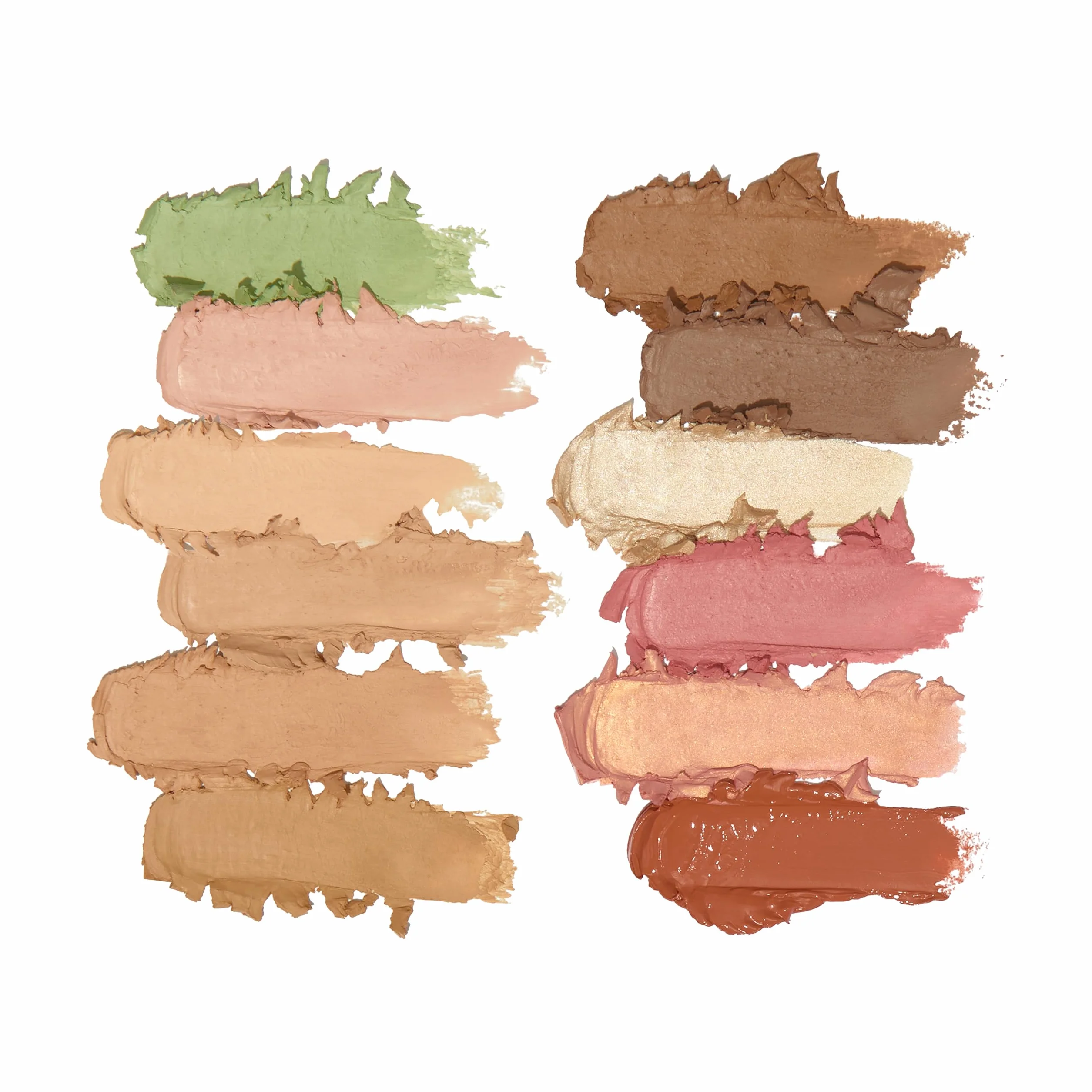 Revolution Everything Base Face Icon Complexion Palette, Paleta Todo En Uno para Ojos, Rostro y Labios, Light, 5 g