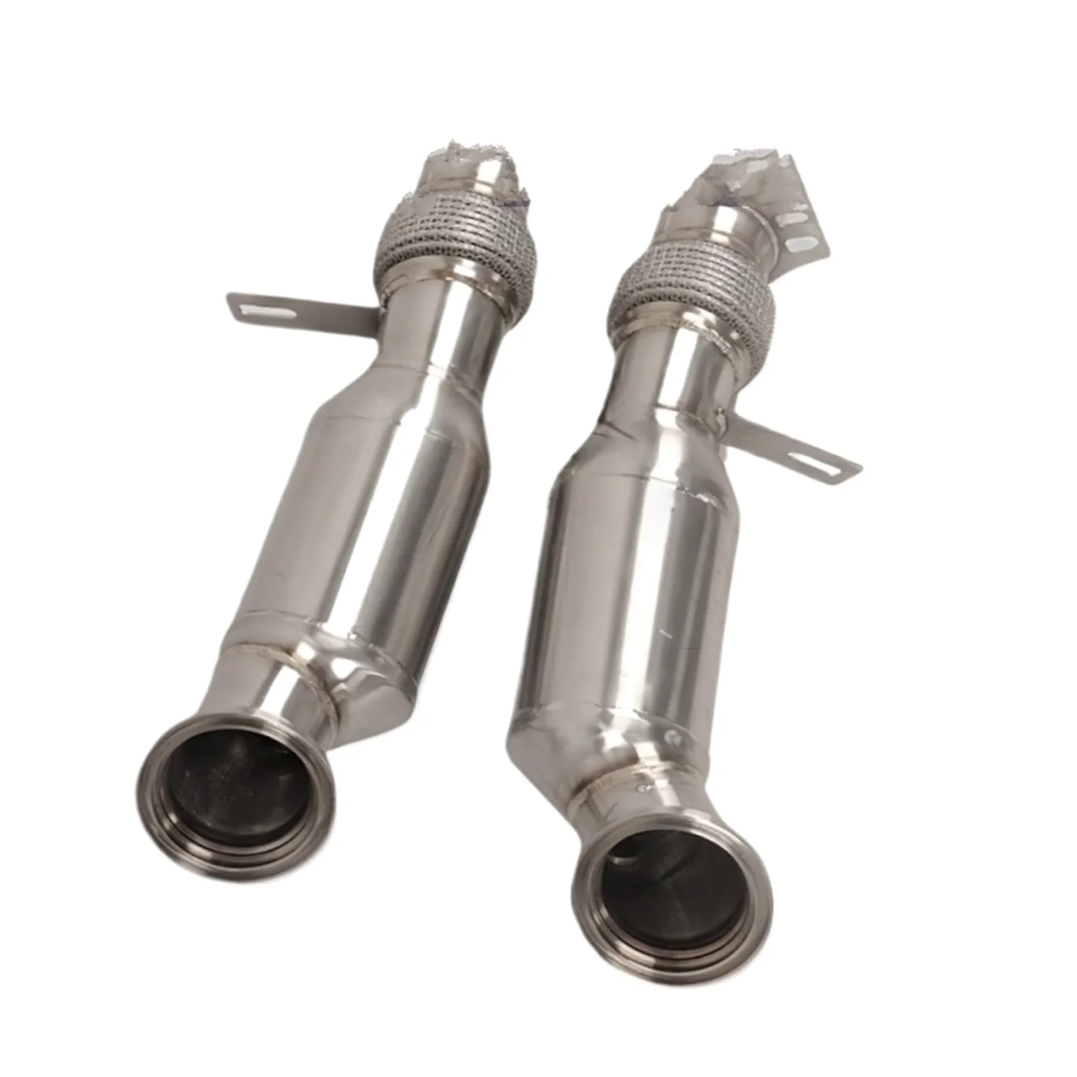 Catalizador Ajuste para BMW 760 6,0 T 2009-2015 piezas de automóvil convertidor catalítico tubos de escape bajante de acero inoxidable duradero catalizador gases escape(Without catalysis)