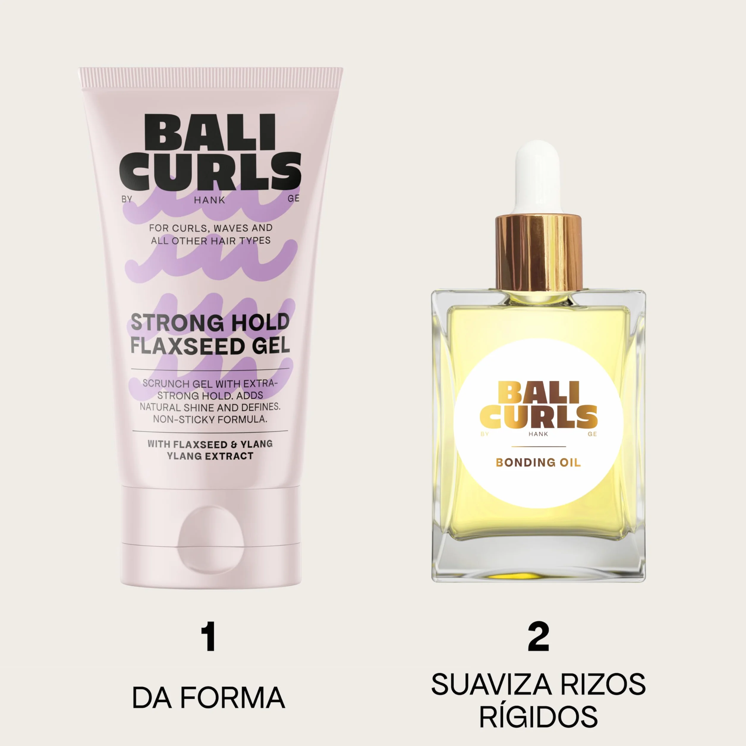BALI CURLS Strong Hold Flaxseed Gel – Gel de linaza extra fuerte para rizos definidos – 150 ml