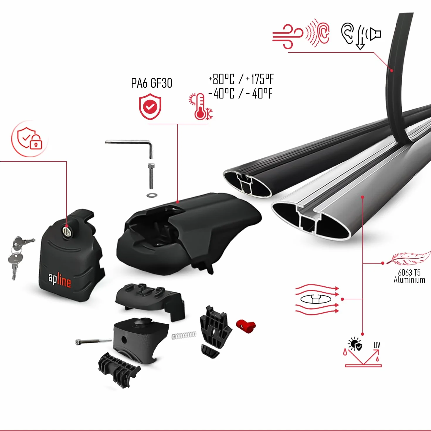 Compatible con BMW X1 (F48) 2016-2022 ACE-2 Barras de Techo Auto Portaequipajes Barras Transversales Gris Aluminio 2 Barras