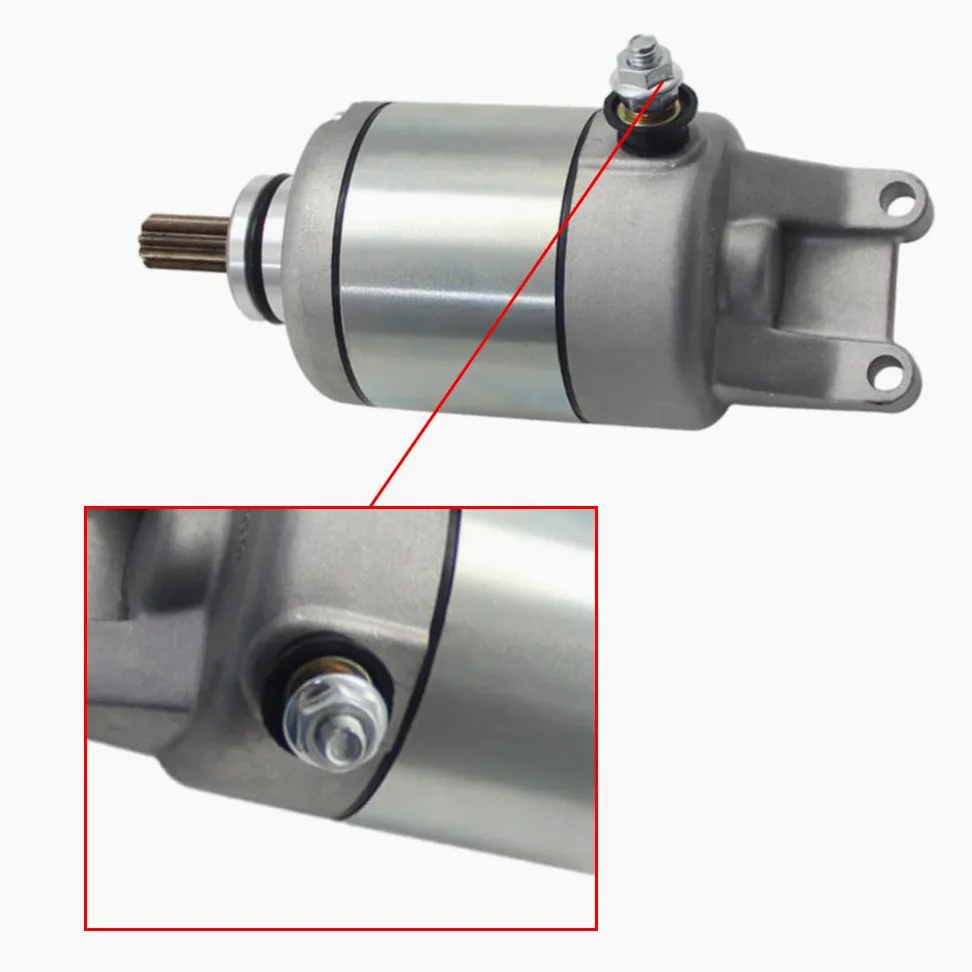 Repuesto de motor de arranque eléctrico, motor de arranque eléctrico de motocicleta, motor de arranque de motocicleta compatible con Honda XL125V Varadero 125, 31200-KGB-611