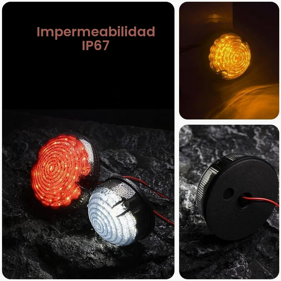10PCS Kit completo de actualización de lente ahumada Luz trasera trasera Luces antiniebla Luz de marcha atrás Luz lateral delantera compatible con Land Rover Defender 90/110