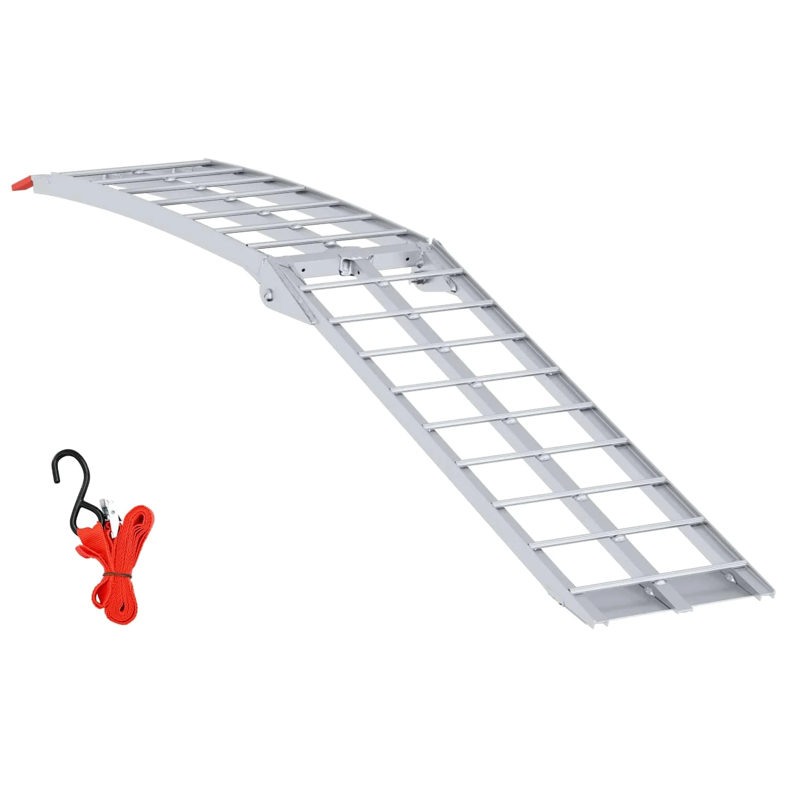 vidaXL Rampas para Motocicletas Plateado 340 kg por Pieza Aluminio