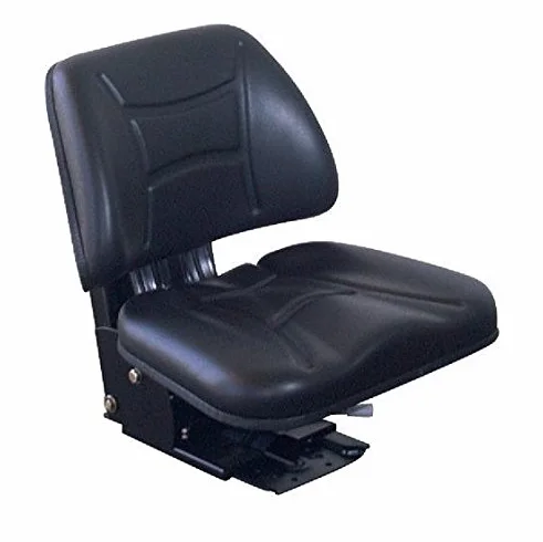 Asiento RM30 para tractor, excavadora, apilador, suspensión mecánica tipo 105, 5 posiciones de inclusión, control de peso visual de 60 a 120 kg, negro, industrial compacto