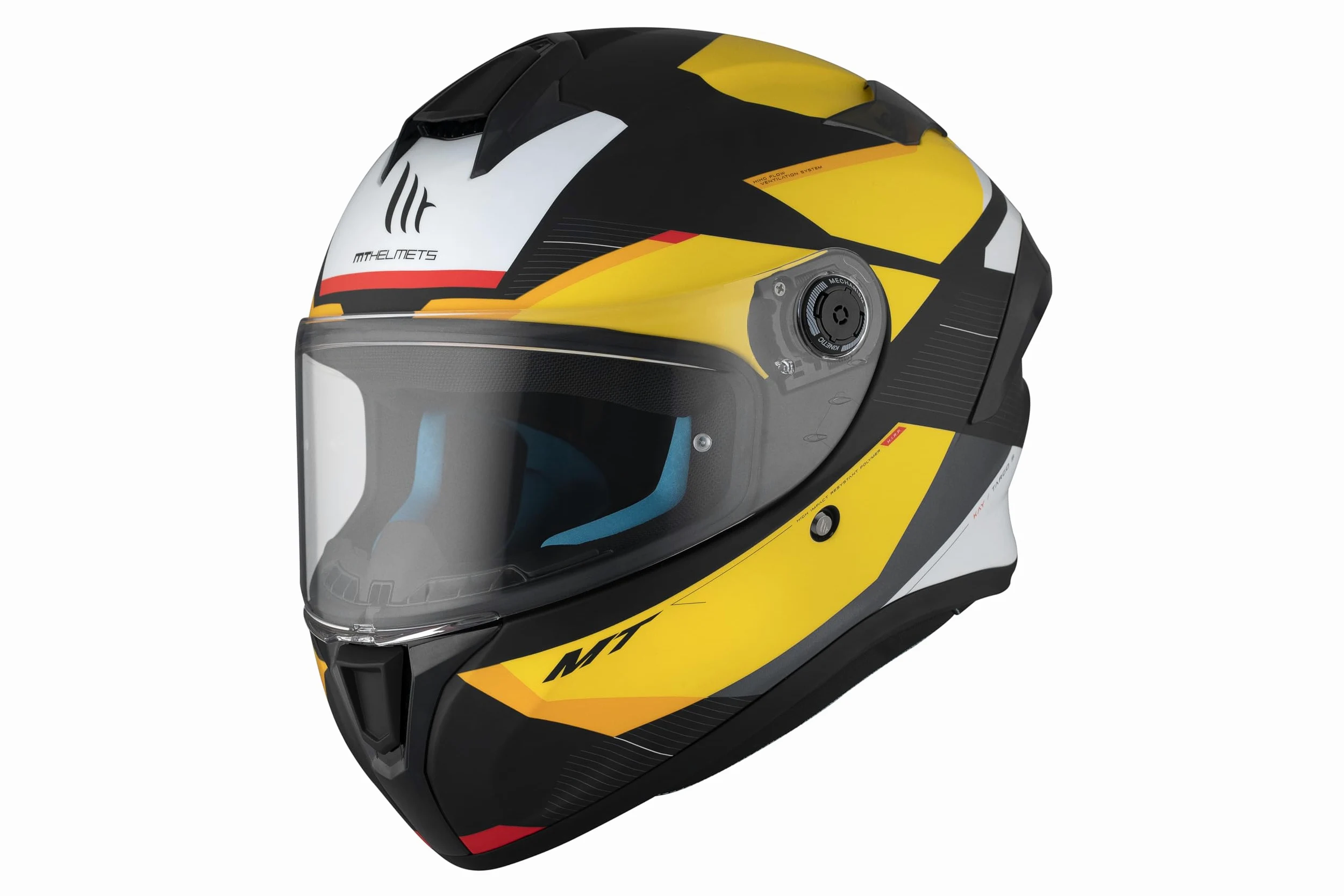 MT HELMETS Targo S – Casco Moto Integral con Visor Solar Full Vision, Pantalla Compatible con Pinlock, Interior Lavable y Cierre Micrométrico | Calota HIRP | Homologado ECE 22.06 & DOT
