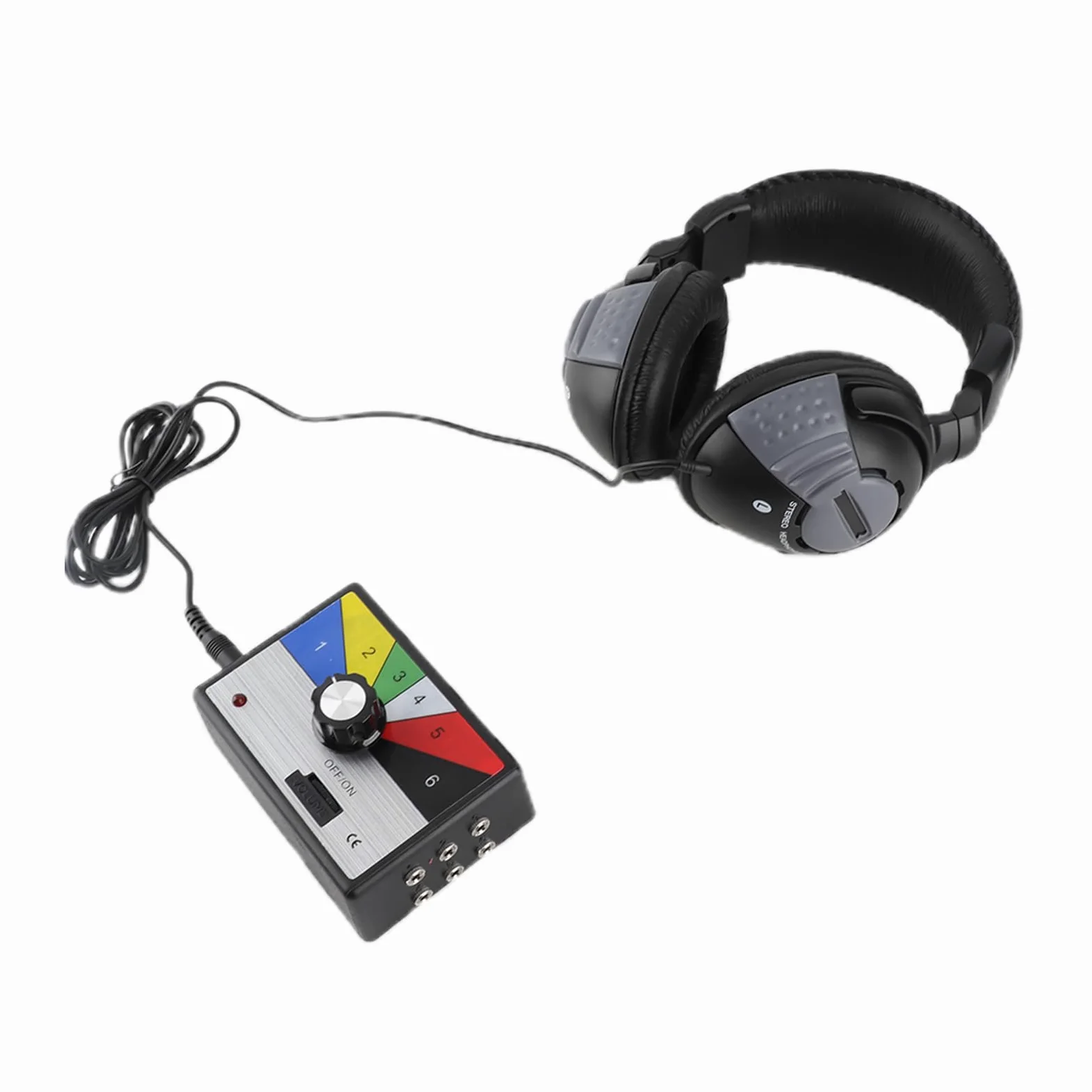 Dioche Kit de Diagnóstico de Estetoscopio Electrónico de 6 Canales para Detección de Ruido Anormal en Motores, Chasis y Transmisiones de Automóviles, con Auriculares, Sensibilidad de 800 Mv/g