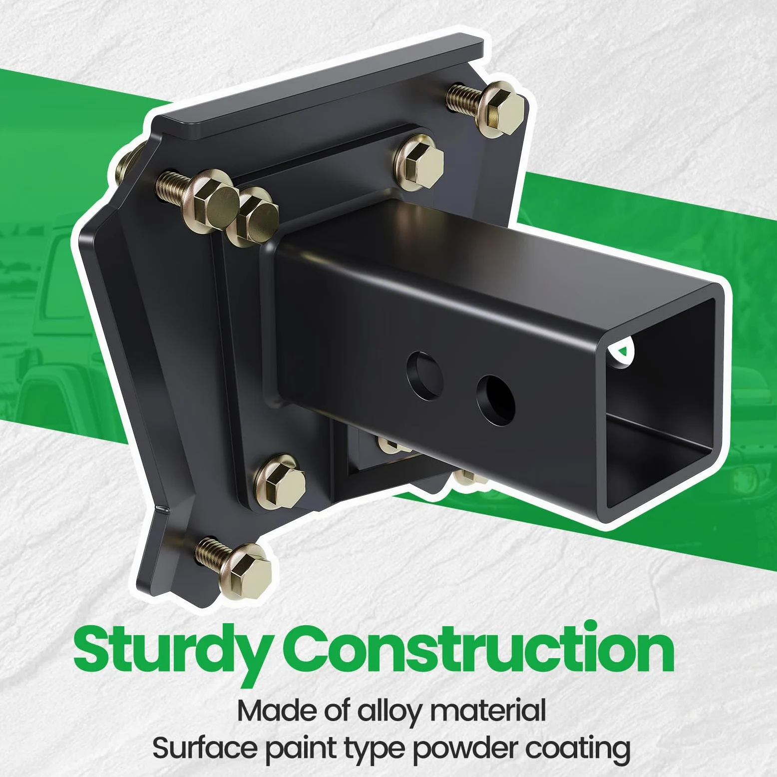 HECASA Enganche Receptor de Remolque Polaris RZR XP 4 1000 Razor de 2 Pulgadas con Perno en 101200 3000 Libras