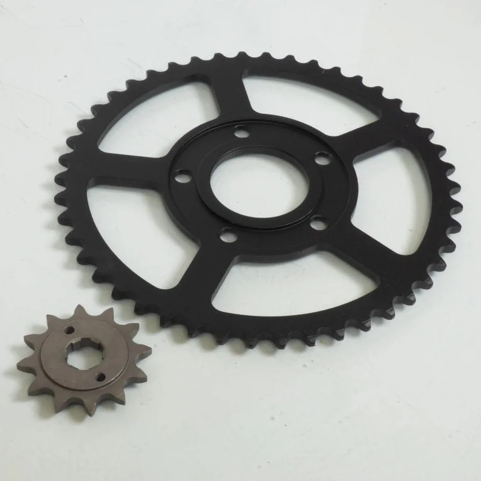 kit cadena fe para moto honda 125 crm 1990 a 2003 12x46 paso 520 / jd13 nuevo