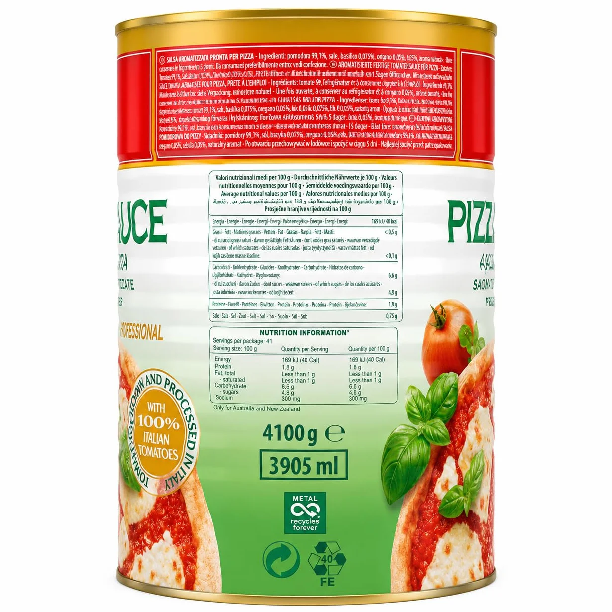Tomate Pizza Sauce Aromatizzata