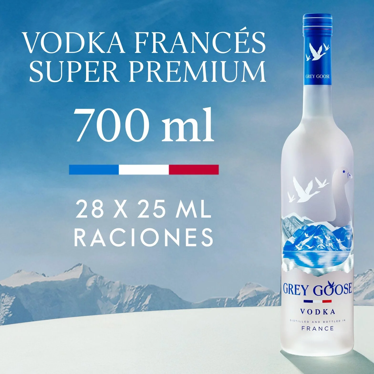 GREY GOOSE Vodka Prémium Francés 40% vol. 70 cl 700 ml