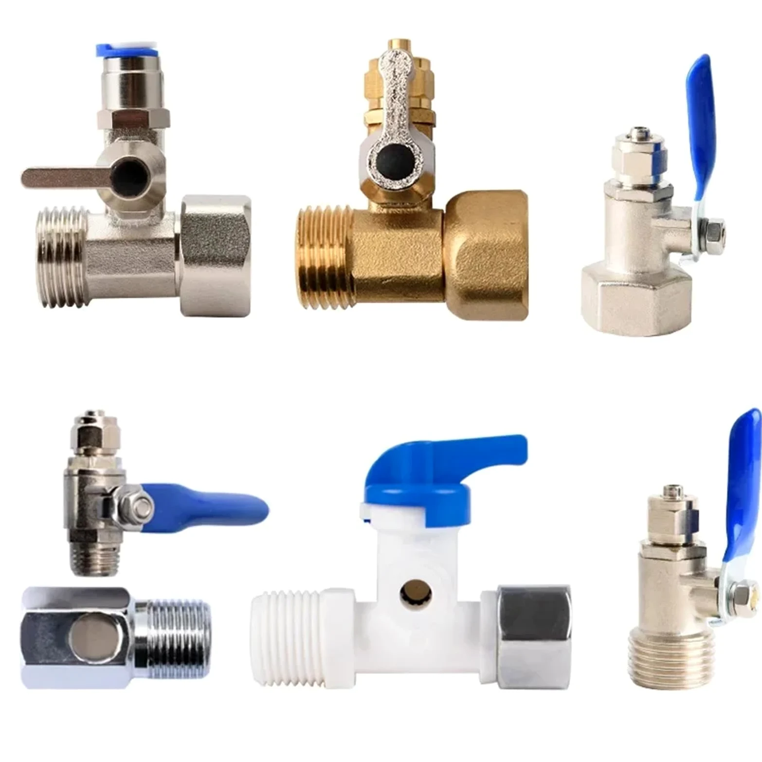 Purificador de agua por ultrafiltración UF con filtro ósmosis inversa y interruptor entrada tres vías, for grupo válvulas 1/2" BSP a derivación 1/4" 3/8"(Copper 3I8 conjoined)