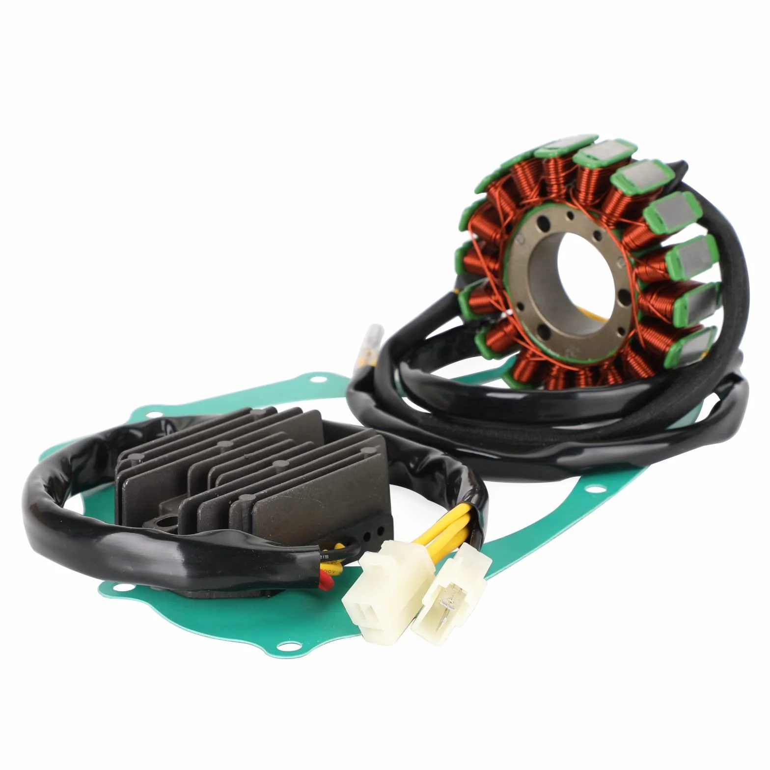 Topteng Magneto Coil Stator + Voltage Regulator + Gasket Assy Apto para Suzuki GS 500 E ET 1989-2000