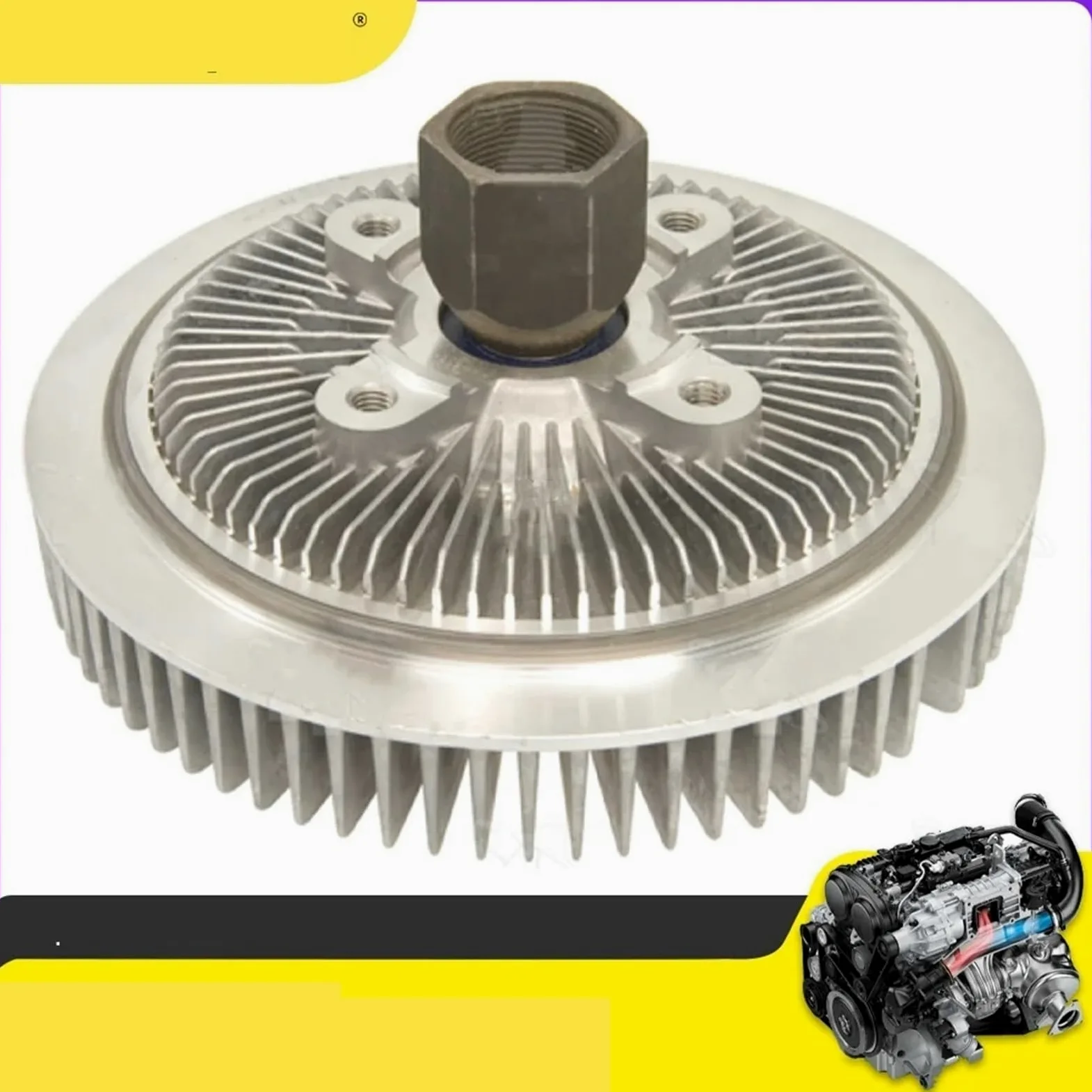 Sets para embrague para coche Embrague del ventilador de refrigeración del motor compatible con Jeep Wrangler 3.8L V6 GAS OHV (2007-2010) OEM 68085950AA 55056699AA Guia Embrague