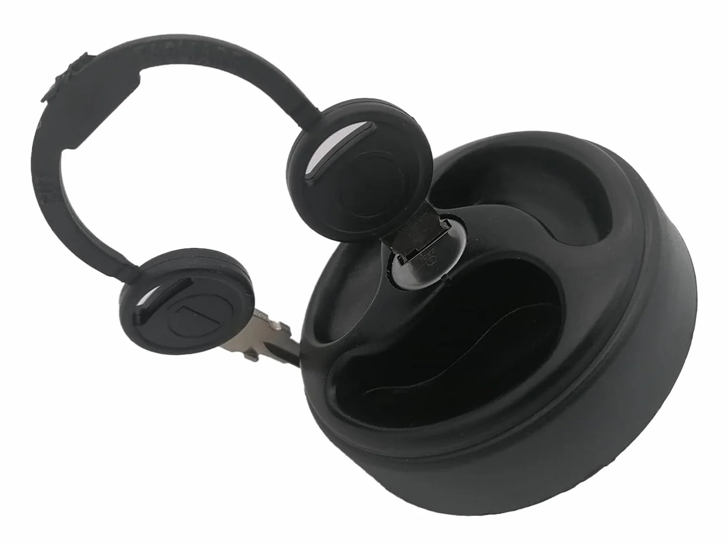 CR-MOESANCO® Tapa Negra de Depósito de Agua para Caravana con 3 Asideros Hundidos, Entrada de Agua con Llaves, Cierre de Polipropileno, Camping, Remolque, Autocaravana, a Prueba de Fugas
