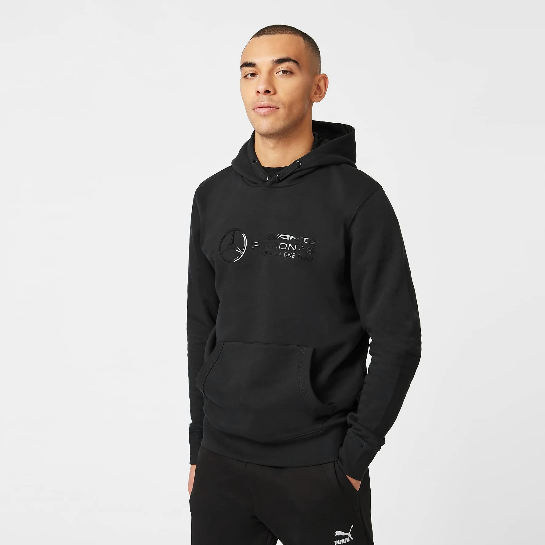 Mercedes AMG Petronas Formula One Team - Colección Oficial de Productos derivados de la Fórmula 1 - Stealth Logo Sudadera con Capucha