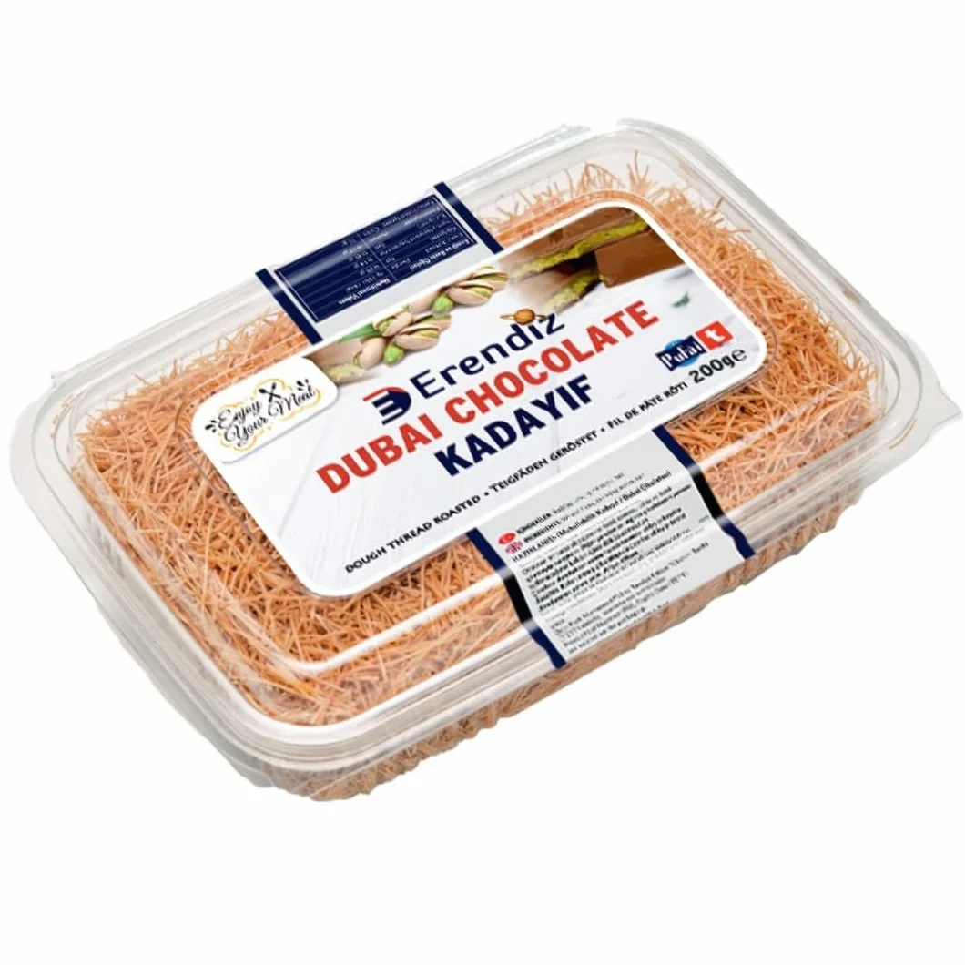 Pufai Erendiz Kadayıf Dubai Kadayıf 200 g masa para chocolate pelo de ángel lote de 2 madejas