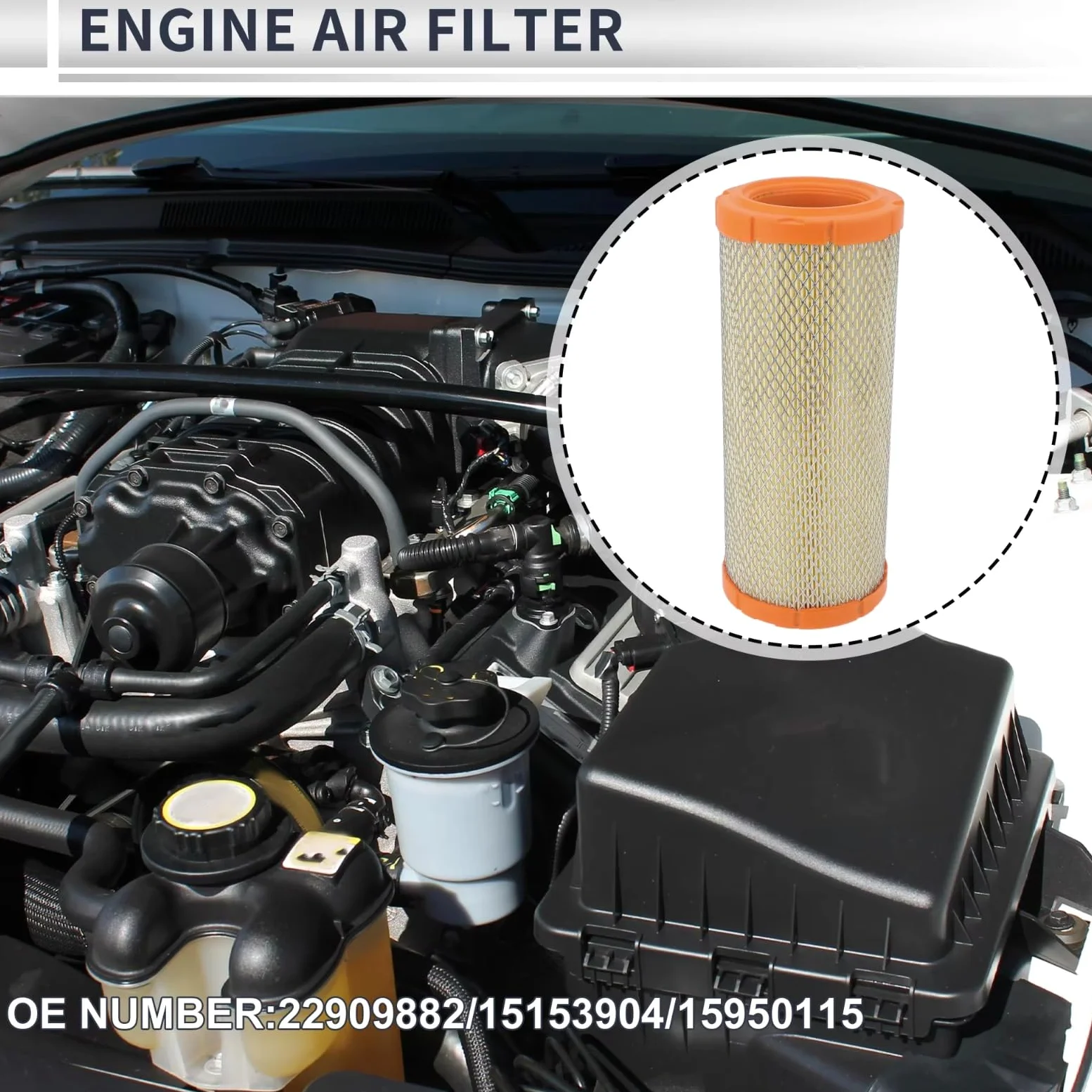 Filtro Aire Motor Coche Para Chevrolet Para Express 1500 2001-2014 Filtro de aire motor coche | Filtro de aire de admisión del motor de automóvil 22909882/15153904/15950115