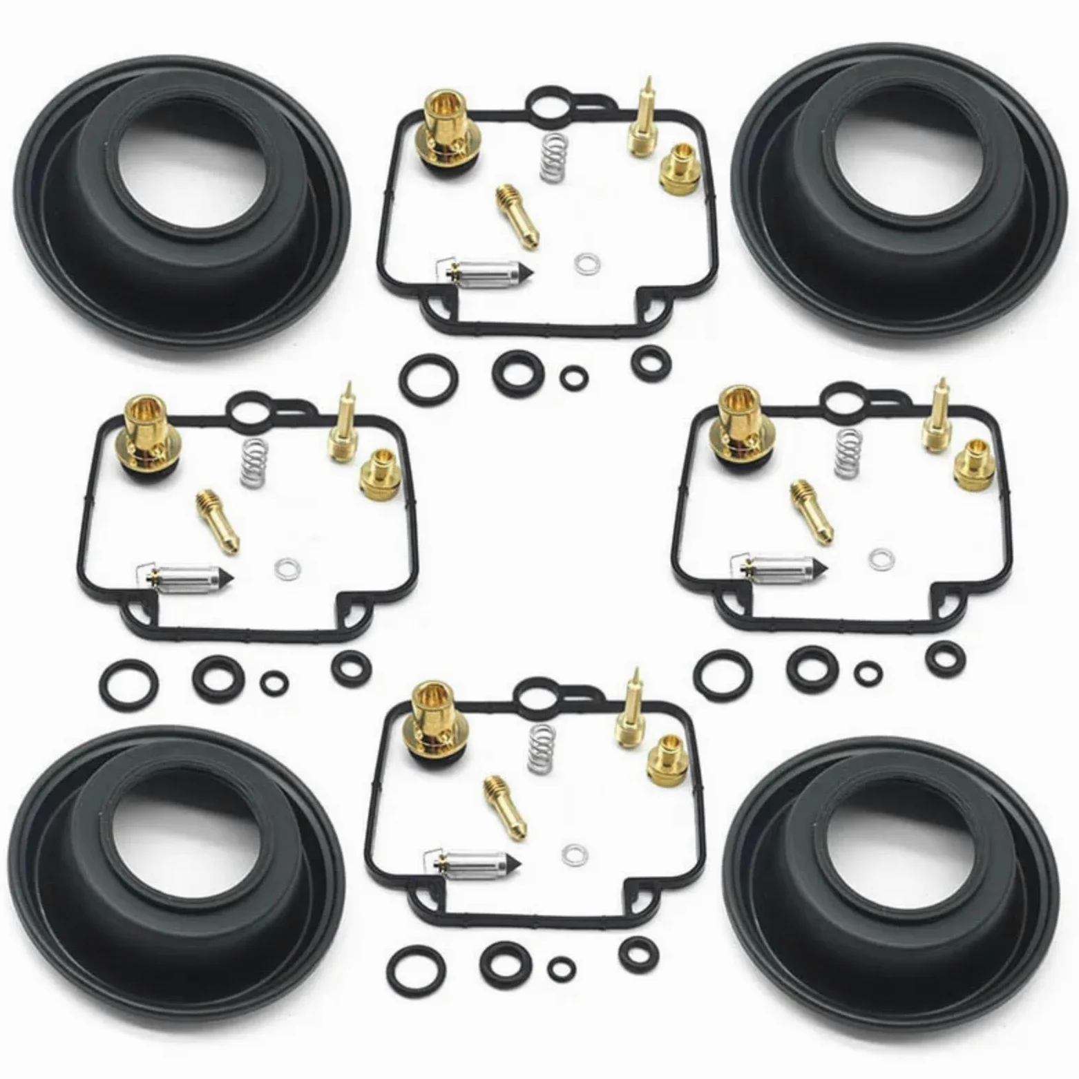 Kit Carburador Repuesto Kit Reparación Carburador Motocicleta Para Suzuki Para Katana 750 GSX750F 1989-1997 Conjunto De Flotador Émbolo Diafragma Conjunto De Reconstrucción Carburador(D Set)