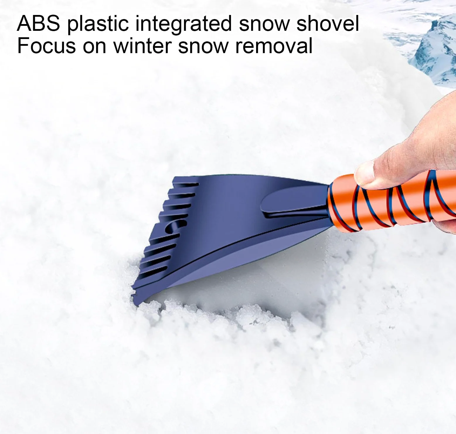 Cepillo de Nieve con Raspadores de Hielo para Parabrisas de Coche | Rascador y Cepillo de Nieve para Coche con Agarre Ergonómico de Espuma, Accesorios de Invierno,A