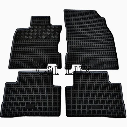 Car Lux DUO05777 - Kit Conjunto Alfombra Protector Maletero y Alfombrillas de Goma a Medida para Nissan Qashqai Tekna II Desde 2014-
