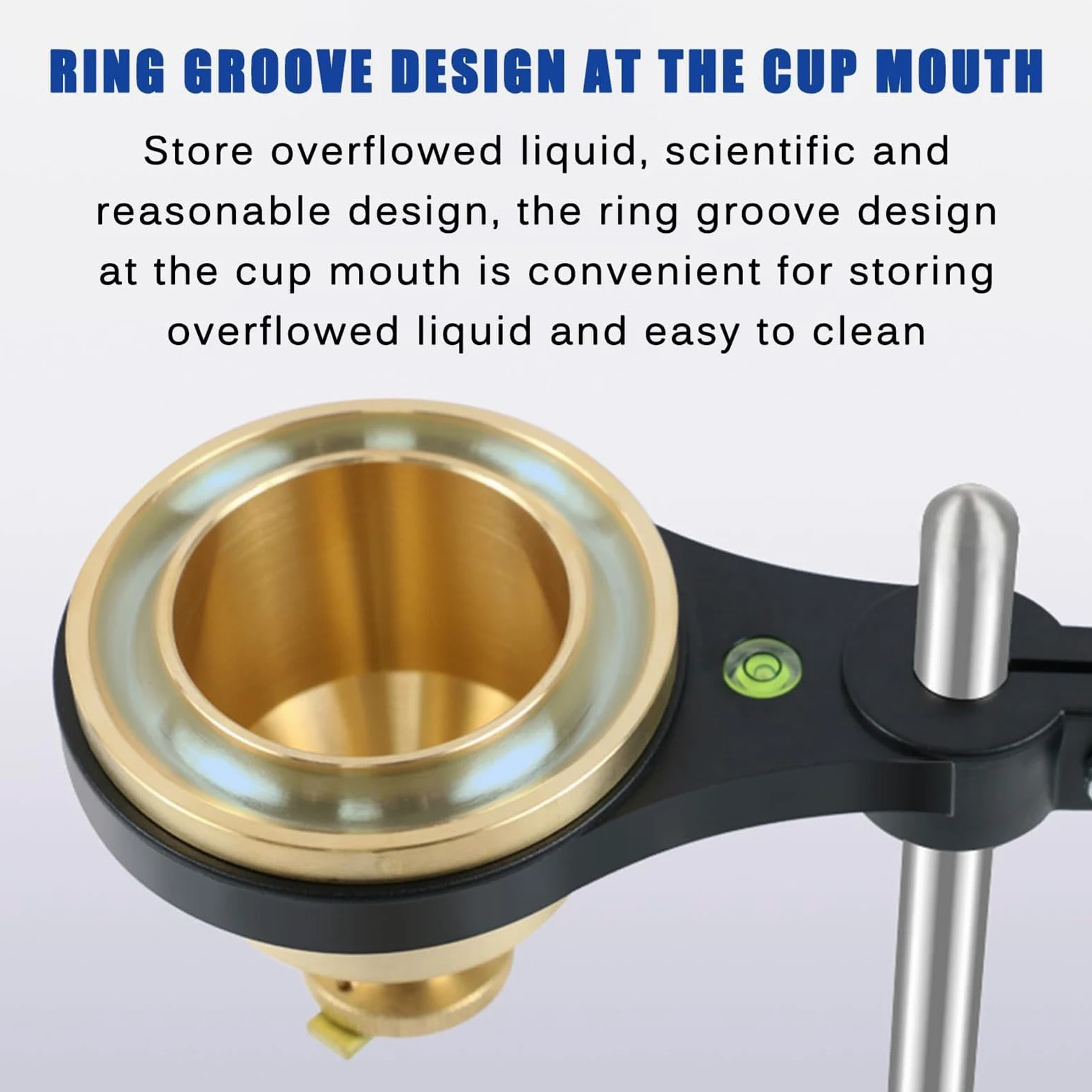 Vaso medidor de viscosidad con soporte ajustable y cronómetro para pruebas de pintura y revestimiento