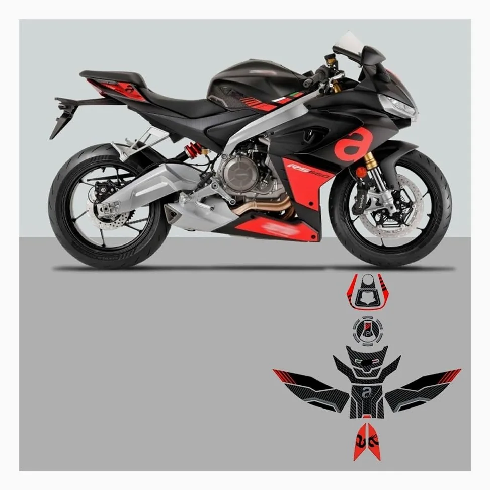 Kit De Protección Adhesiva para Depósito Gasolina para Tuono RS 660 (2020-2023): Protector Antirrayas Antideslizante Protector Deposito Moto