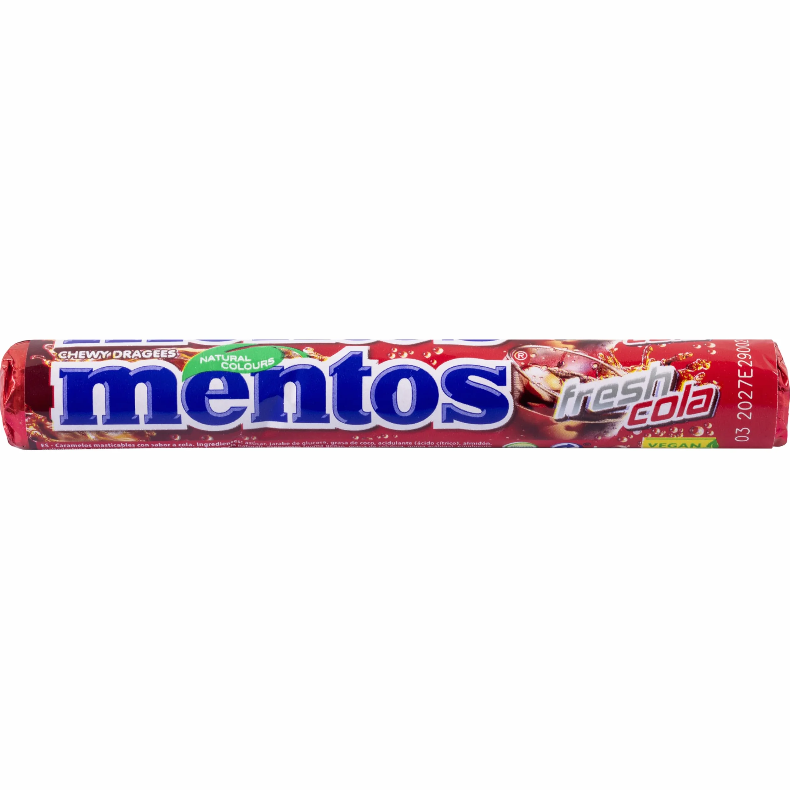 Mentos Cola Caramelo Masticable 20 x 38 g 760 g
