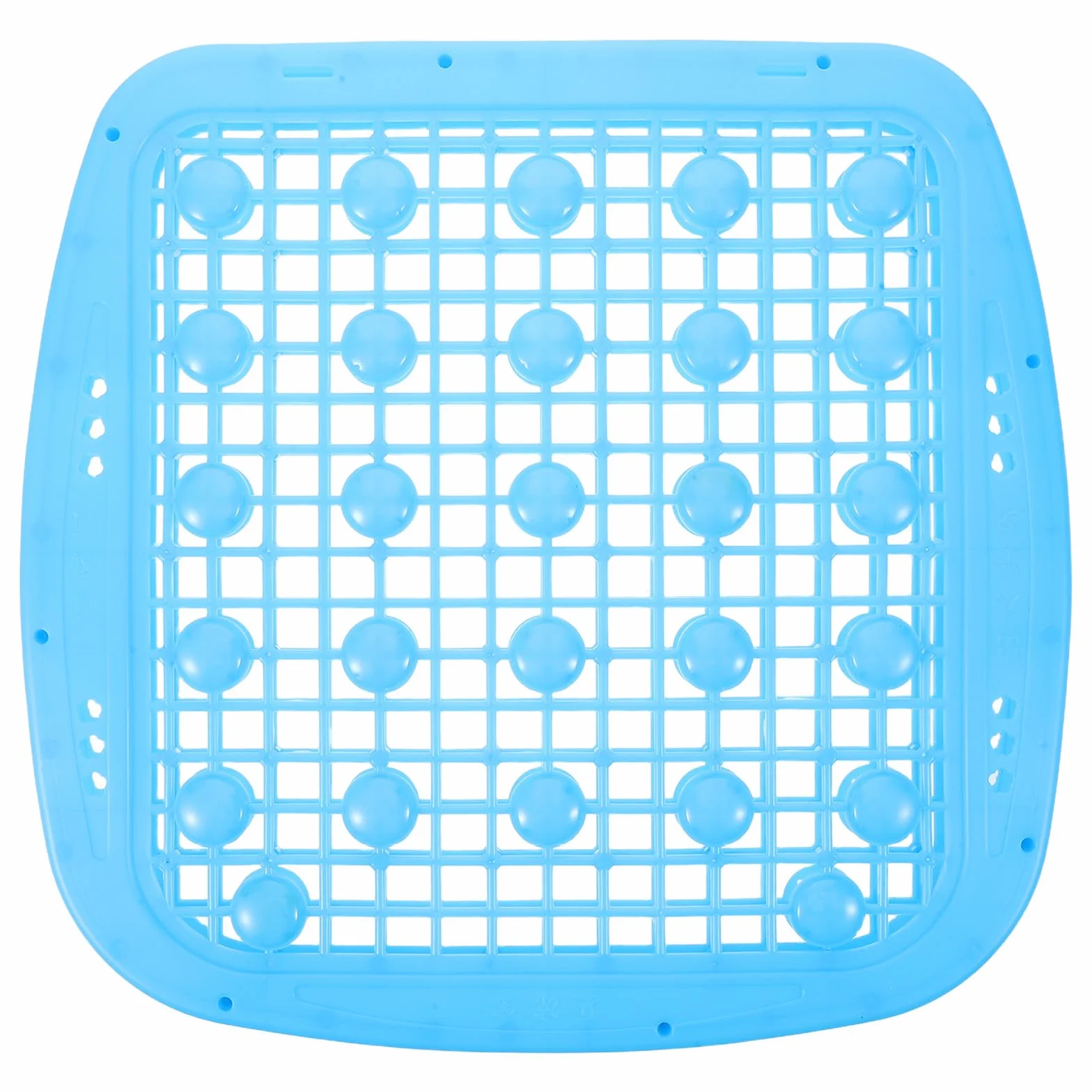 Cojín para Asiento de montacargas: Transpirable y ventilado, con Doble Capa de Bolas de Masaje, diseño Hueco de 40 x 39 cm, Ideal para excavadoras de Camiones.