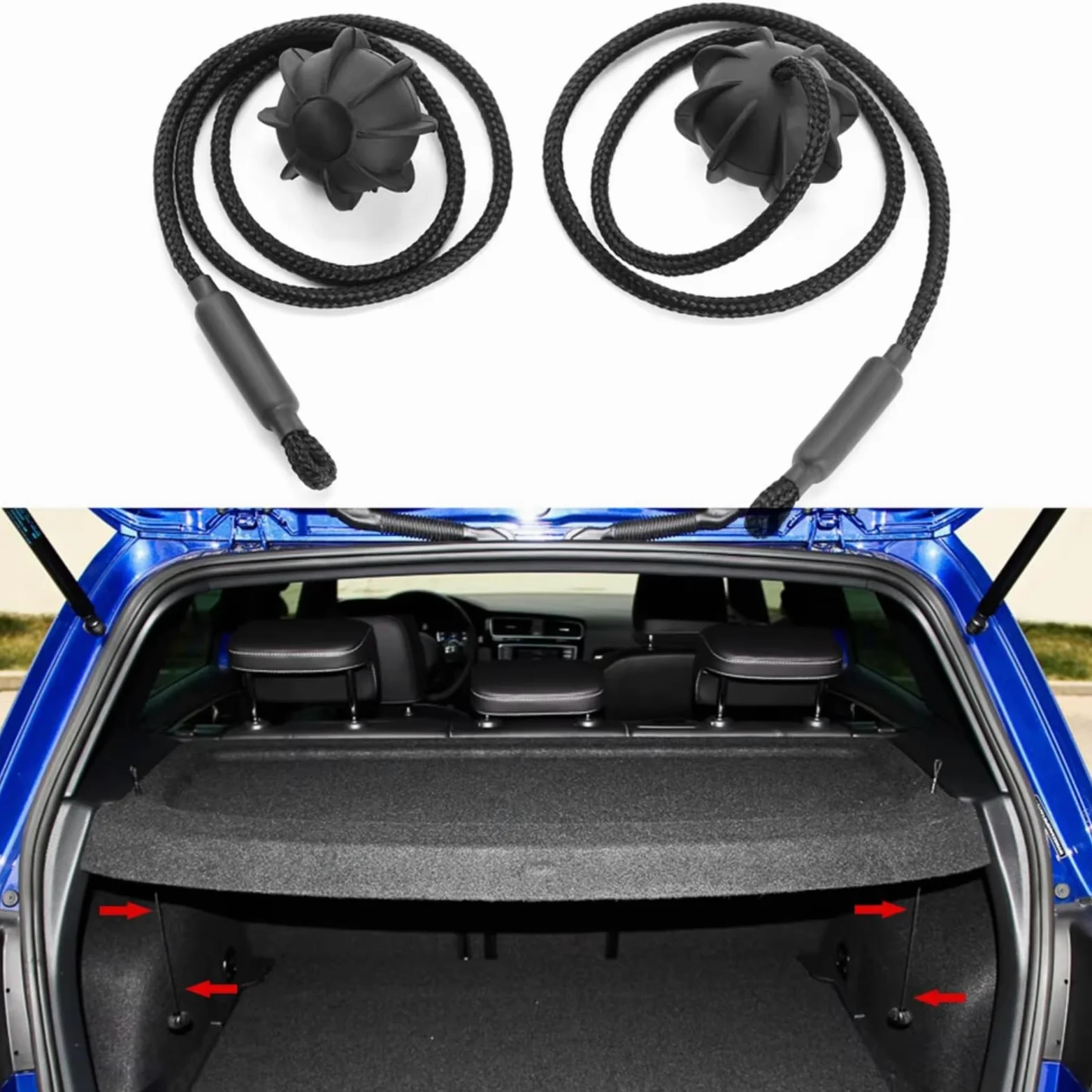 Trasera Maletero Cuerda Compatible Con Toyota Para Corolla Para Rav4 Maletero De Coche Puerta Trasera Paquete Estante Cordón De Sujeción Maletero Trasero Cubierta De Tonneau Correa Cuerda Fijación