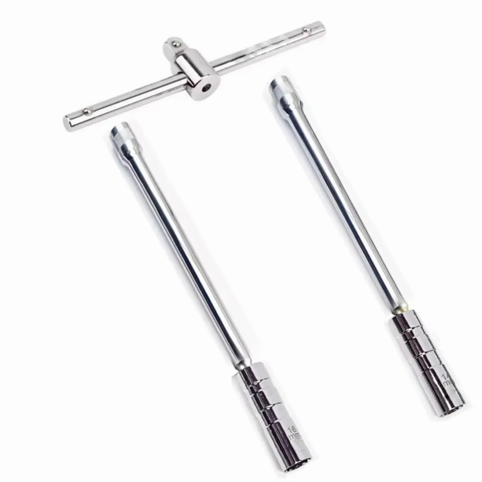 Llaves de bujías Bujía Herramienta Magnética Llave Giratoria Extensión Larga Instalación Reparación Torque Extracción 14mm 16mm