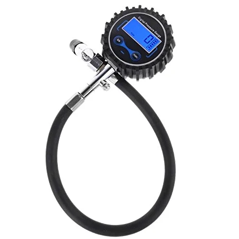 Manómetro Digital para neumáticos, Mandril de Aire Intercambiable de 200 PSI, Compatible con Coches, Motocicletas, RV, SUV, neumáticos de Bicicleta 35ED