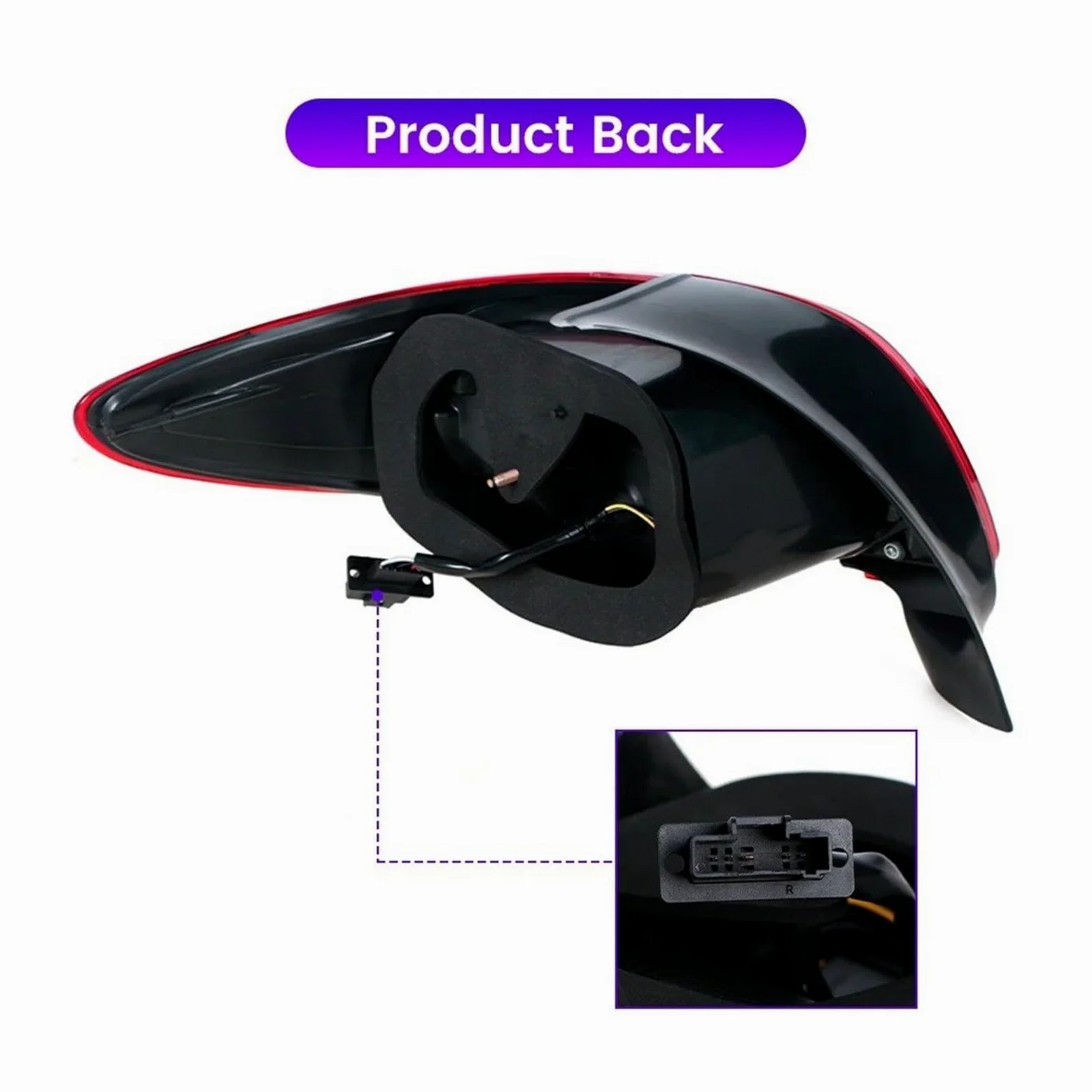 Faros Traseros Para Peugeot 206 2004-2008 2 Luces Traseras LED Lámpara DRL Freno Marcha Atrás Antiniebla Conjunto De Para Coche Plug And Play Piloto Trasero Coche(Light Black)