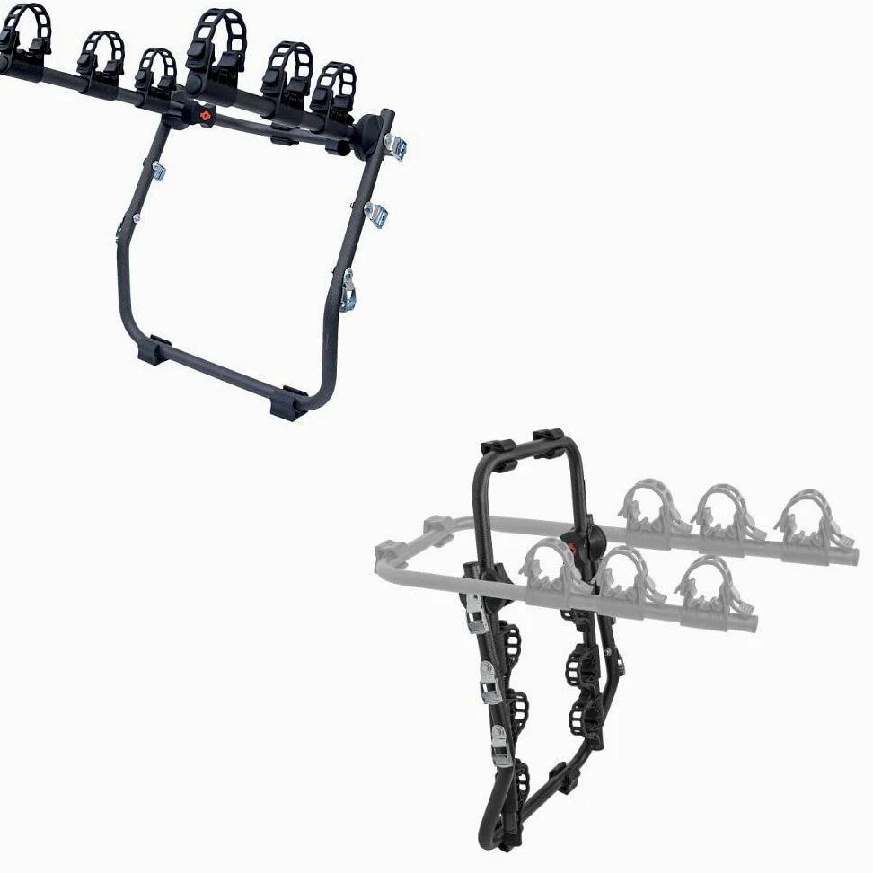 Compatible con Hyundai I10 (IA) del 13 al 17 Soporte para Bicicleta Coche, Portabicicletas Trasero para llevar 3 Bicicletas, Portabicicletas Menabo con 3 Posiciones de Acero y Ajustes Máximos 45 kg
