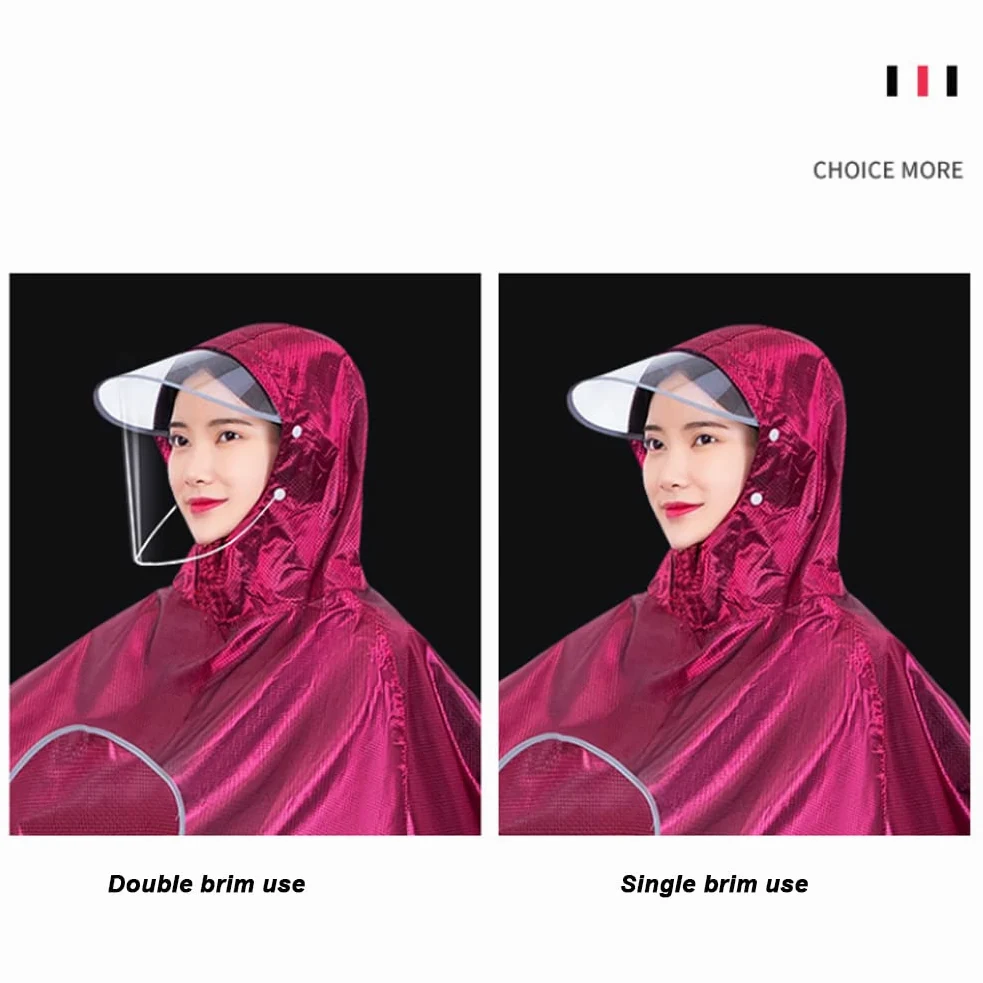 Chubasquero para Coche eléctrico, Cubierta para Motocicleta, Poncho Impermeable para la Lluvia para Adultos, Capa para Scooter de Movilidad (púrpura 3XL)