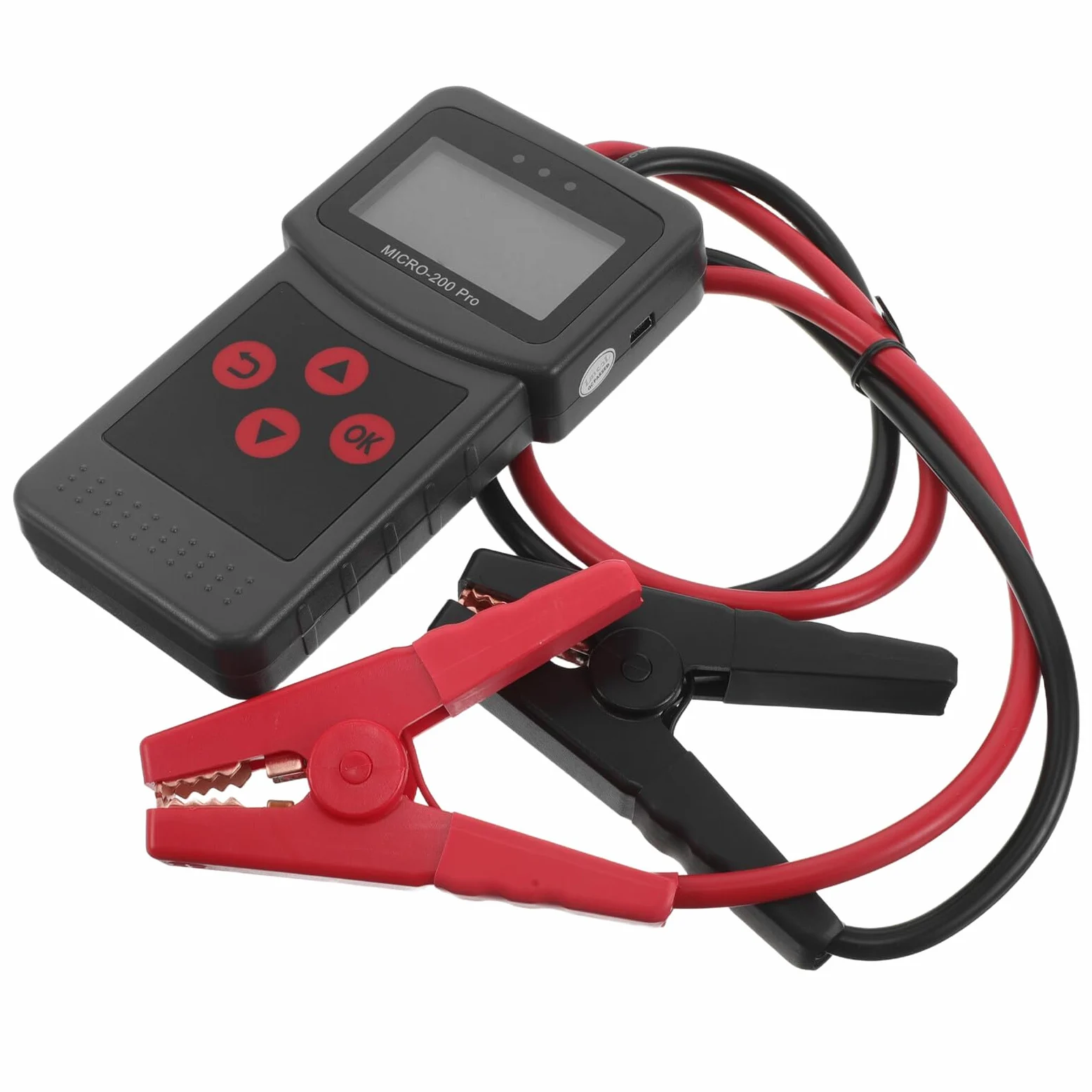 Comprobador de Batería de Coche y Medidor de Voltaje Eléctrico con Pantalla Lcd Diseño Duradero de Plástico Abs Herramienta de Prueba Automotriz para Verificación Precisa