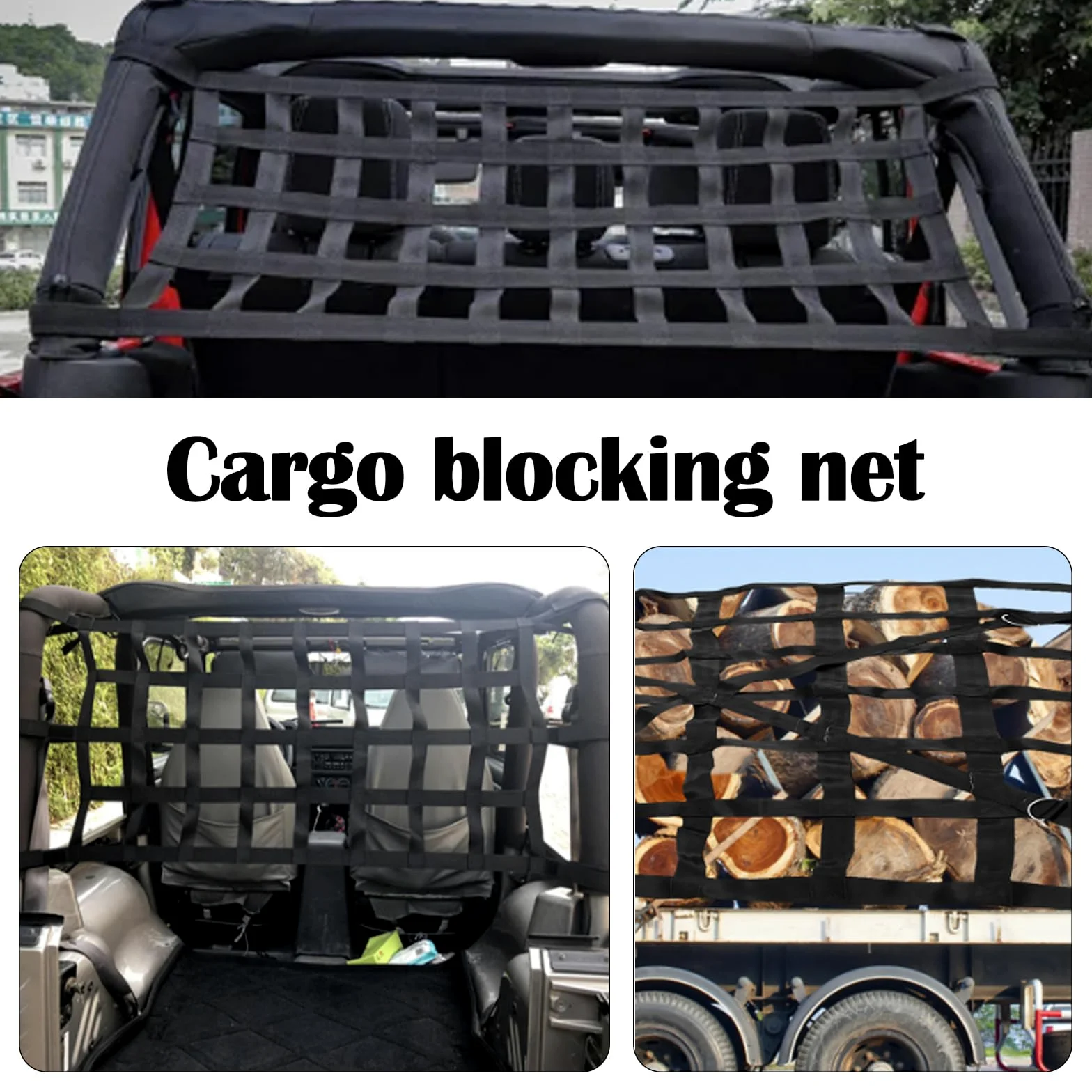 Red De Carga Pesada, Red De Carga para Camionetas EláStica Red para Equipaje Red De Carga Ajustable Red Organizadora SujecióN De Carga para SUV Van Carro Automóviles Universal