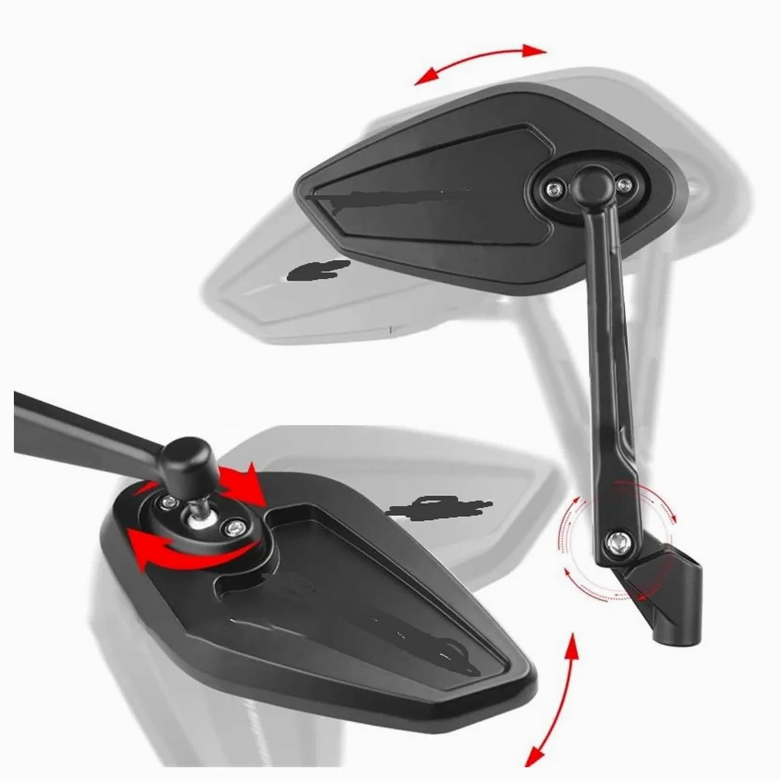 retrovisores moto Para Suzuki GSX 650F GSR400 Para Zontes 350E Espejo Retrovisor Motocicleta Scooter Lado 8 10MM