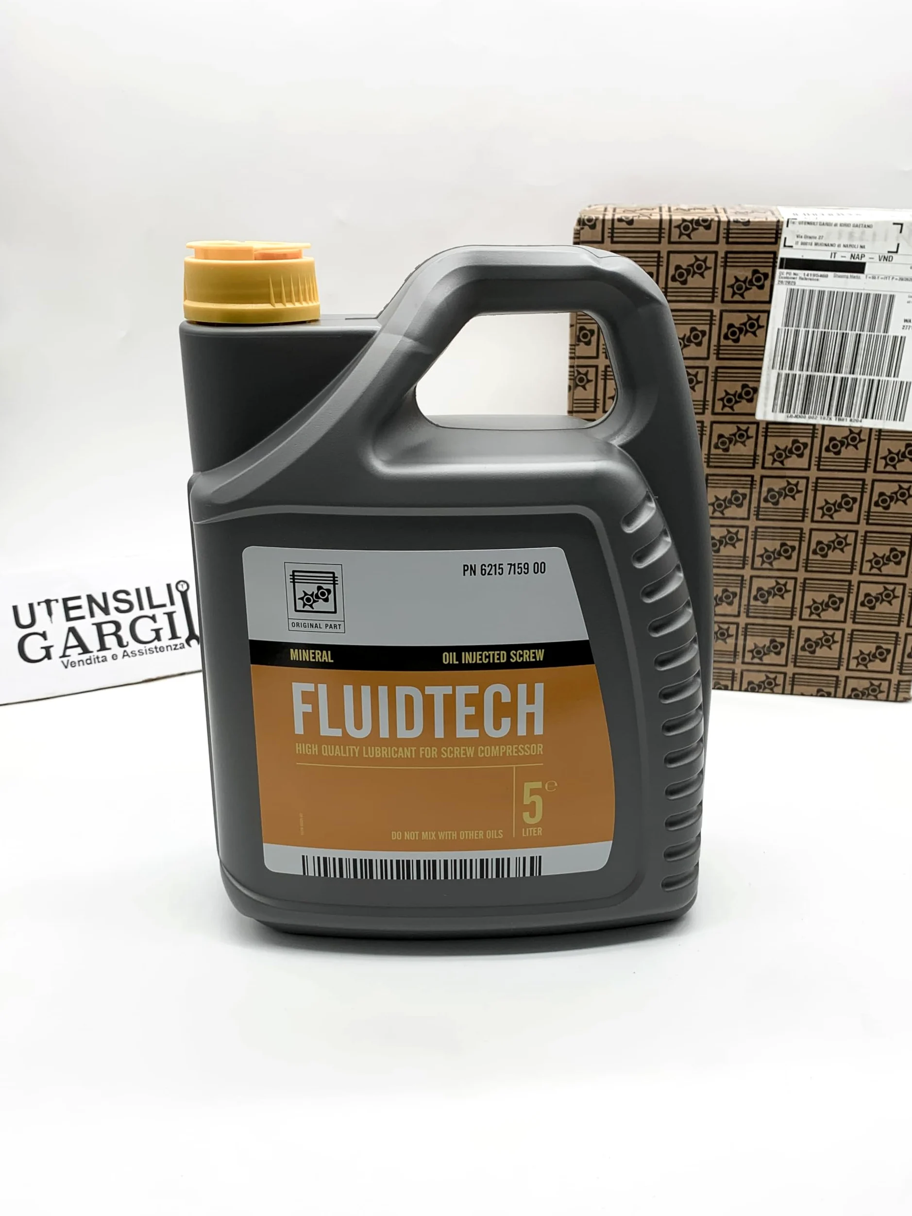 FUSTO ACEITE FLUIDTECH 5 L PARA COMPRESOR DE TORNILLO