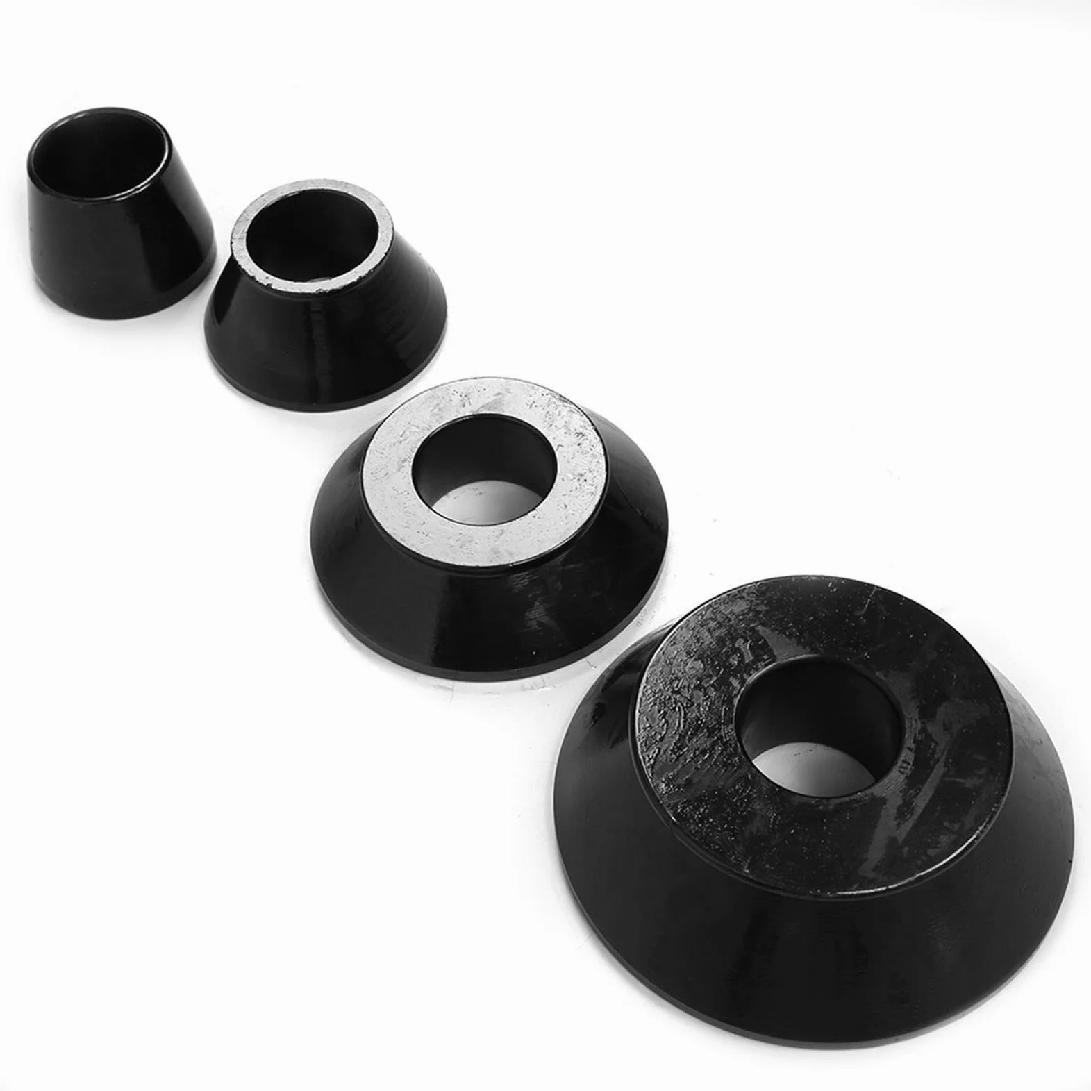 KIMISS Juego de Conos para Equilibrador de Neumáticos, 4 Unidades, Conos Cónicos Estándar de Alta Resistencia, Eje de 40mm, Accesorio Profesional para Equilibrador de Ruedas para Coches, Camiones y