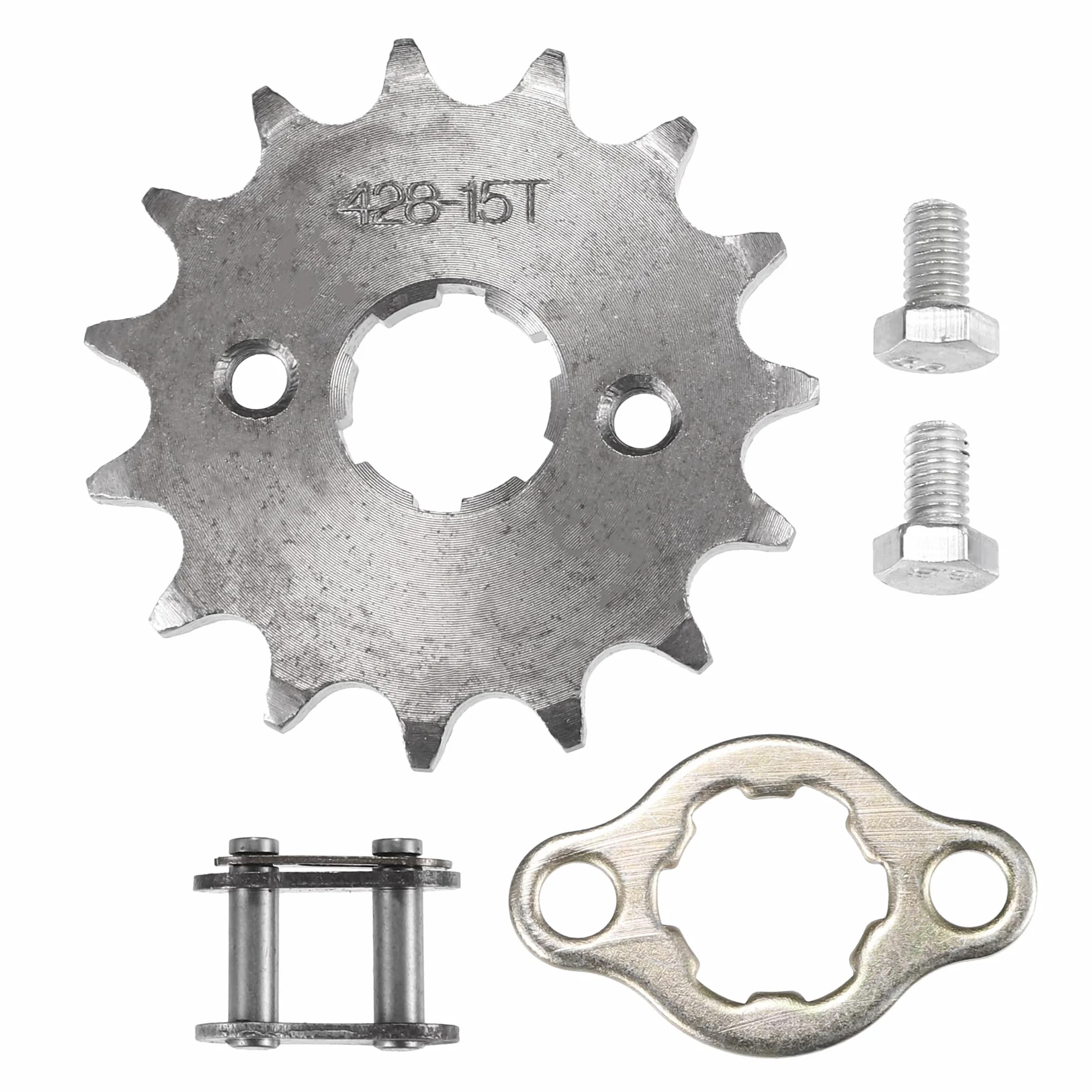 QUARKZMAN 1 Conjunto 428 15T 20mm Piñón Delantero de Motor para Moto de Cross Minimoto ATV