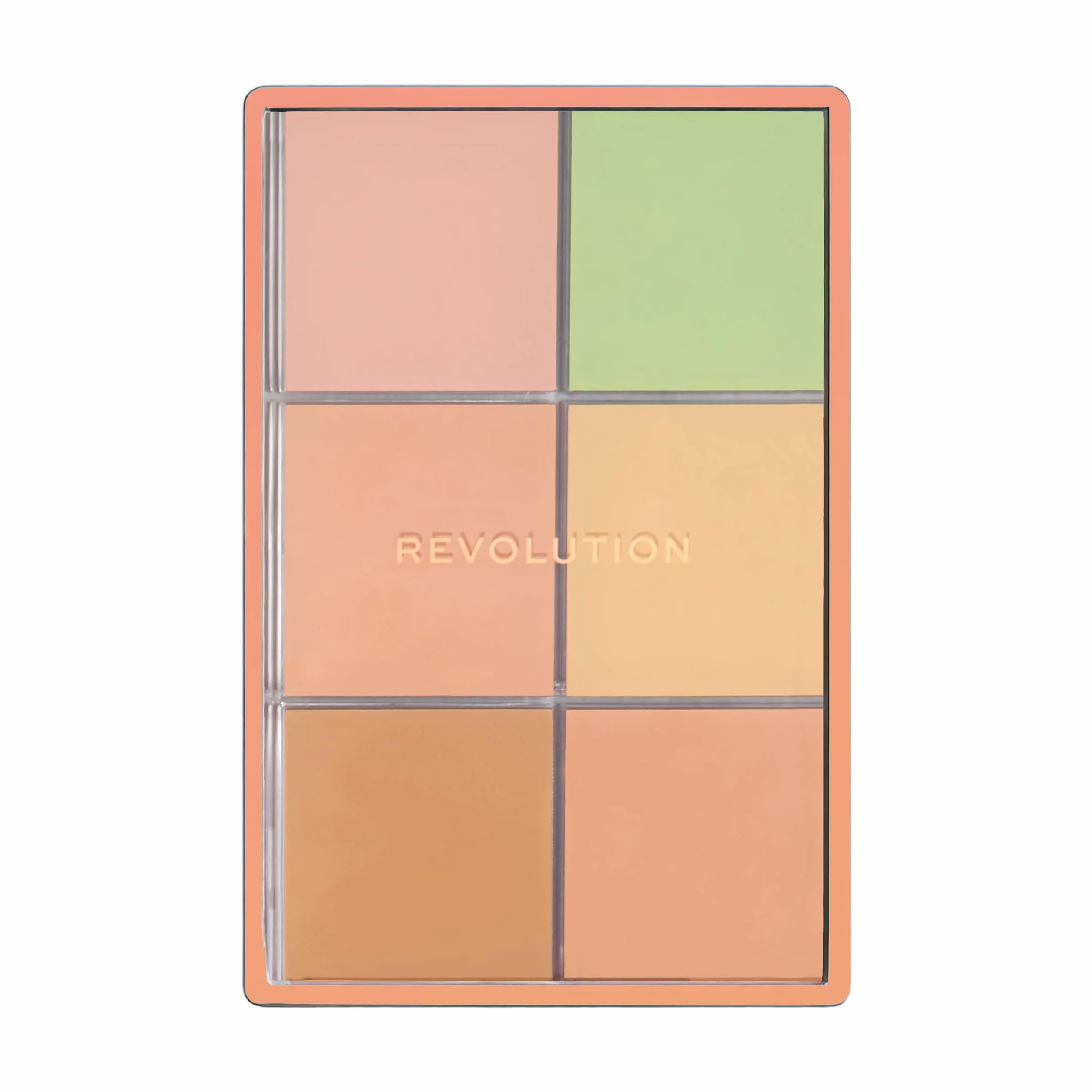 Revolution Everything Base Face Icon Complexion Palette, Paleta Todo En Uno para Ojos, Rostro y Labios, Light, 5 g