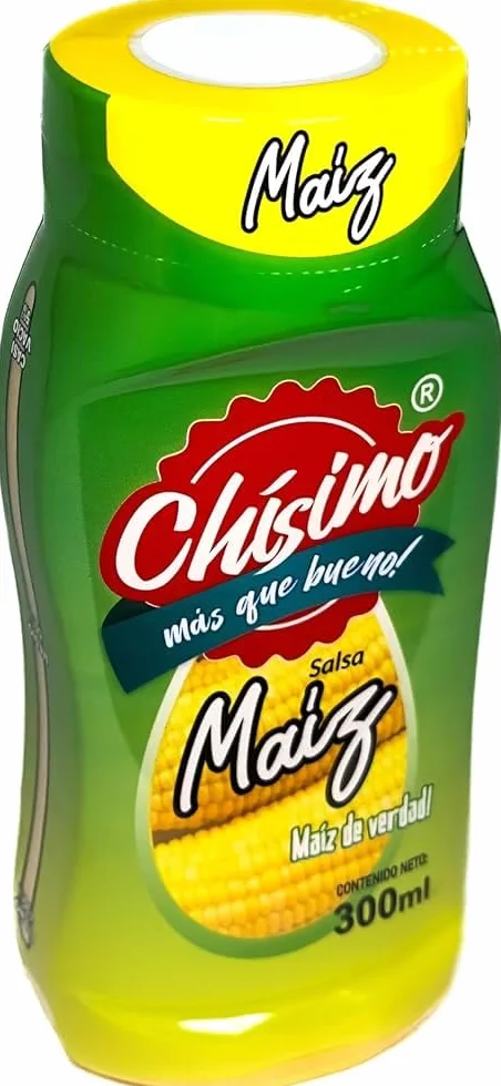 Salsa de Maíz Chísimo 300 ml para Hot Dogs Hamburguesas