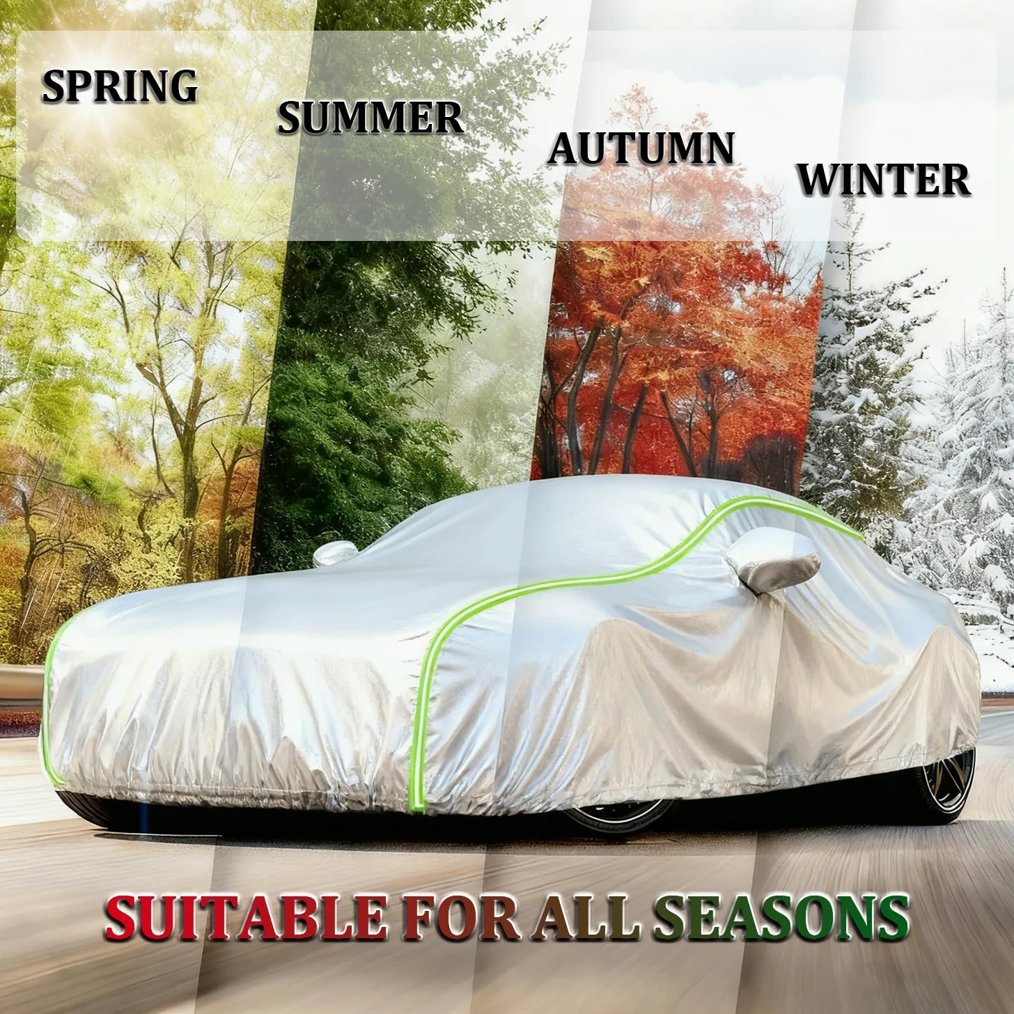Funda Coche Exterior para Jaguar XK/XK8/XKR (X100/X150) Funda de Coche Exterior Tejido Oxford Impermeable y Resistente a la Nieve, con Correas a Prueba de Viento