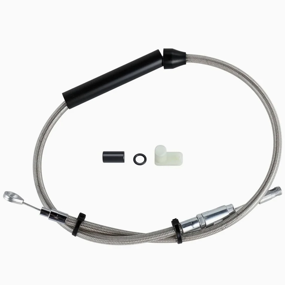 Cable de embrague superior acero inoxidable para motocicleta, 110/115cm, para turismo, Para Road King, Para Softail