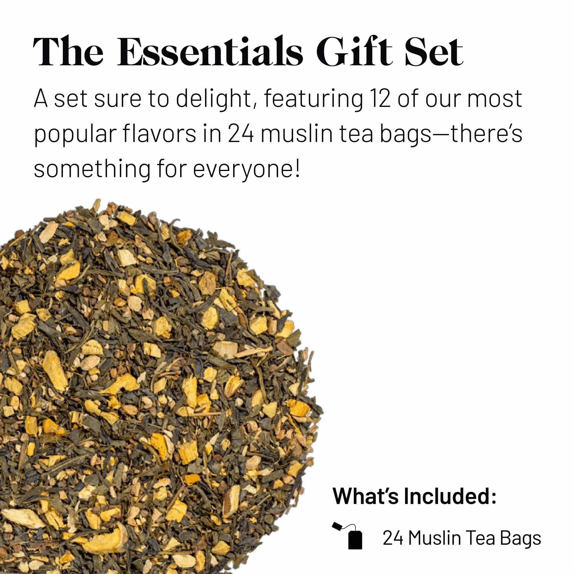 Kusmi Tea Estuche de bolsas de té Les Essentiels Surtido 12 recetas Lata 24 bolsas de muselina