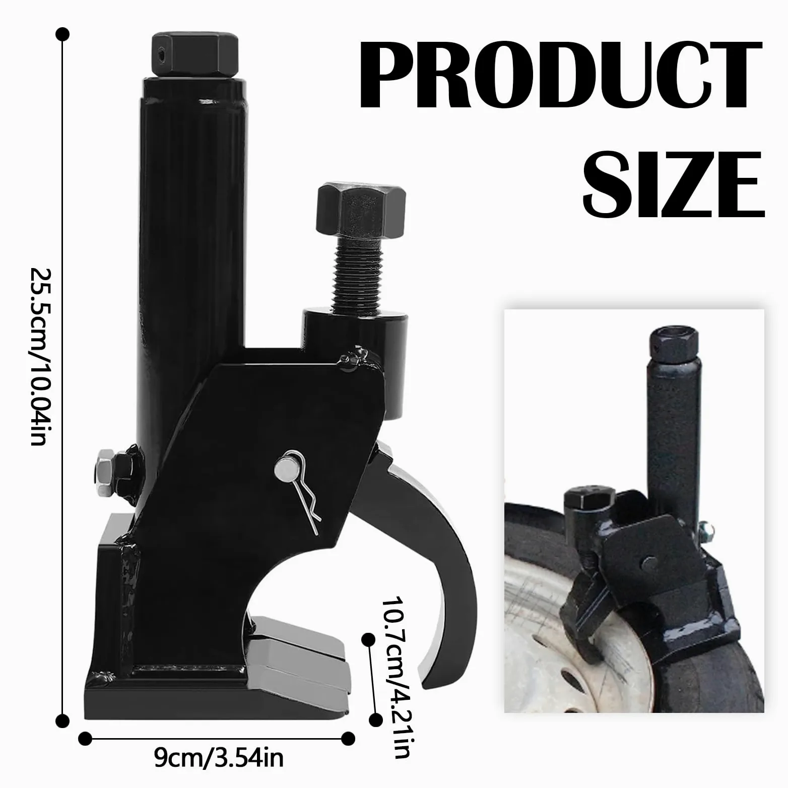 Desmontadora de Neumáticos Manual, Extractor de Talones para Neumáticos de 96,5cm - 106,7cm Herramienta para Cambiar Neumáticos para Camiones Tractores Automóviles Neumáticos