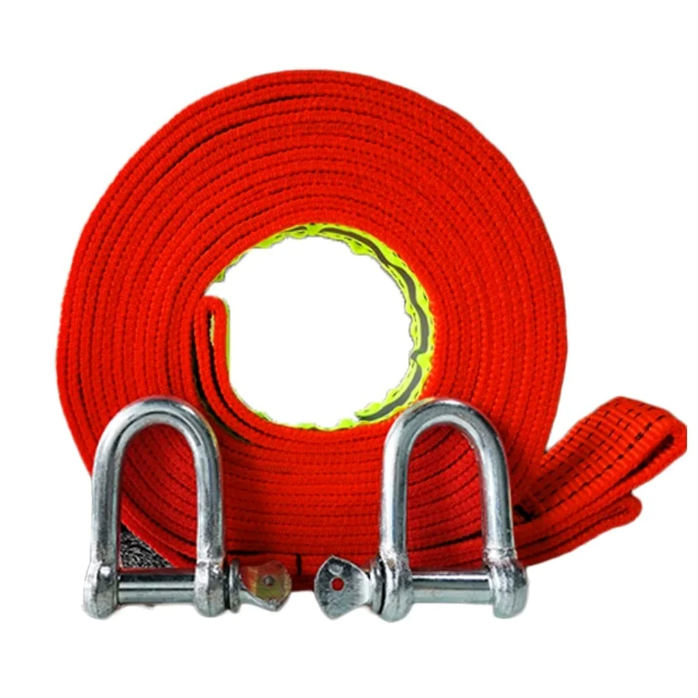 High Strength Cuerda De Remolque, Correa De Remolque para Vehículos Pesados con Ganchos De Seguridad, Correa De Remolque De Recuperación De 5 Toneladas Off Road Recovery(Size: 3m/9.84ft)(15m)