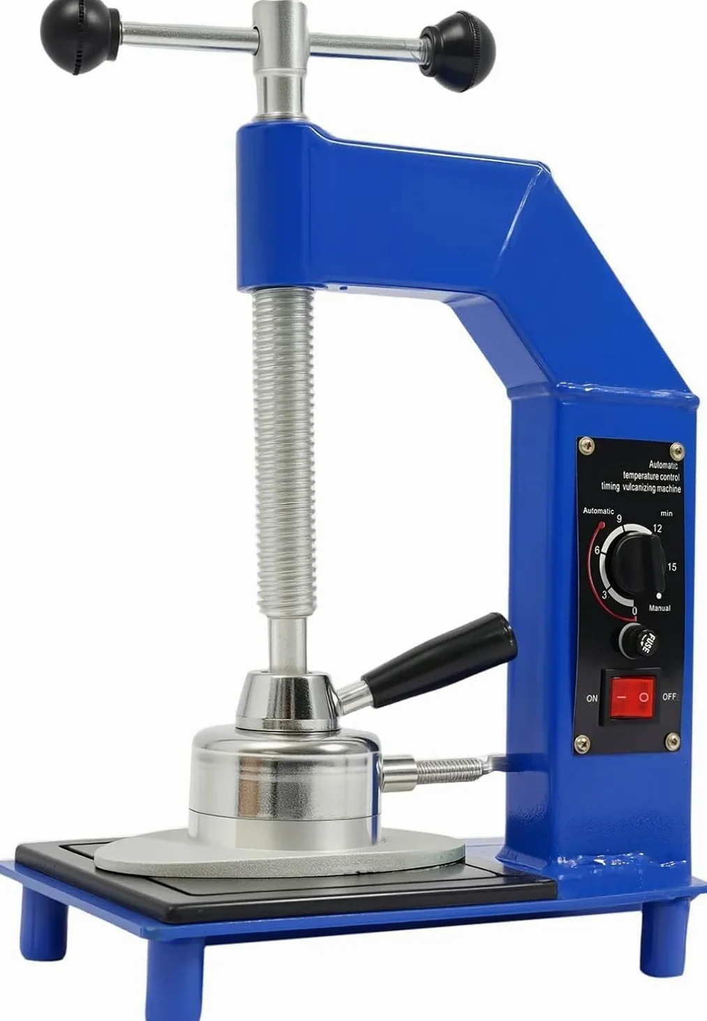 Máquina profesional de vulcanización de neumáticos con control de temperatura ajustable | para reparaciones de banda de rodadura y paredes laterales en neumáticos de coche, todoterreno y camiones